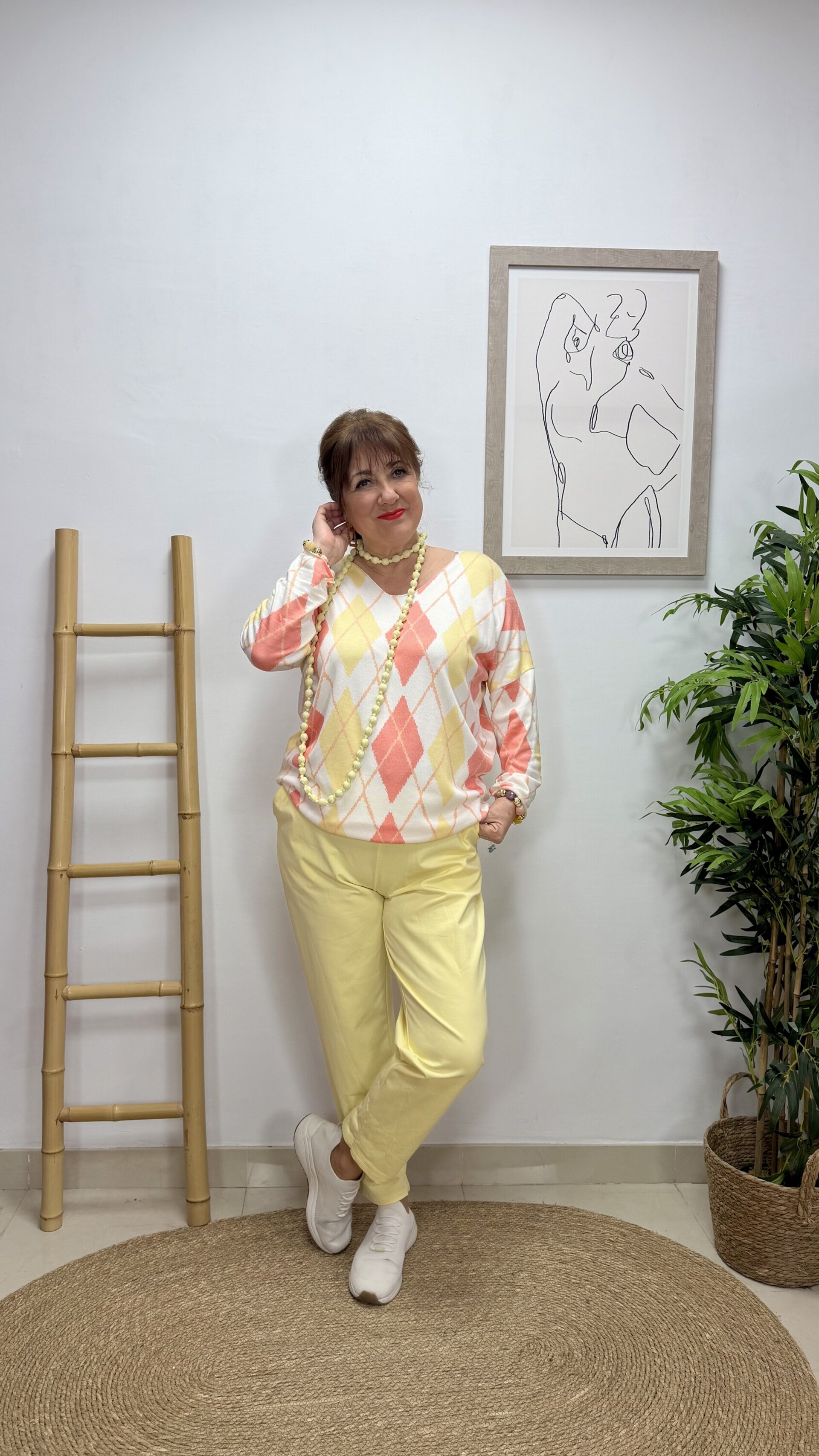 Jersey Rombos Rosa - 2