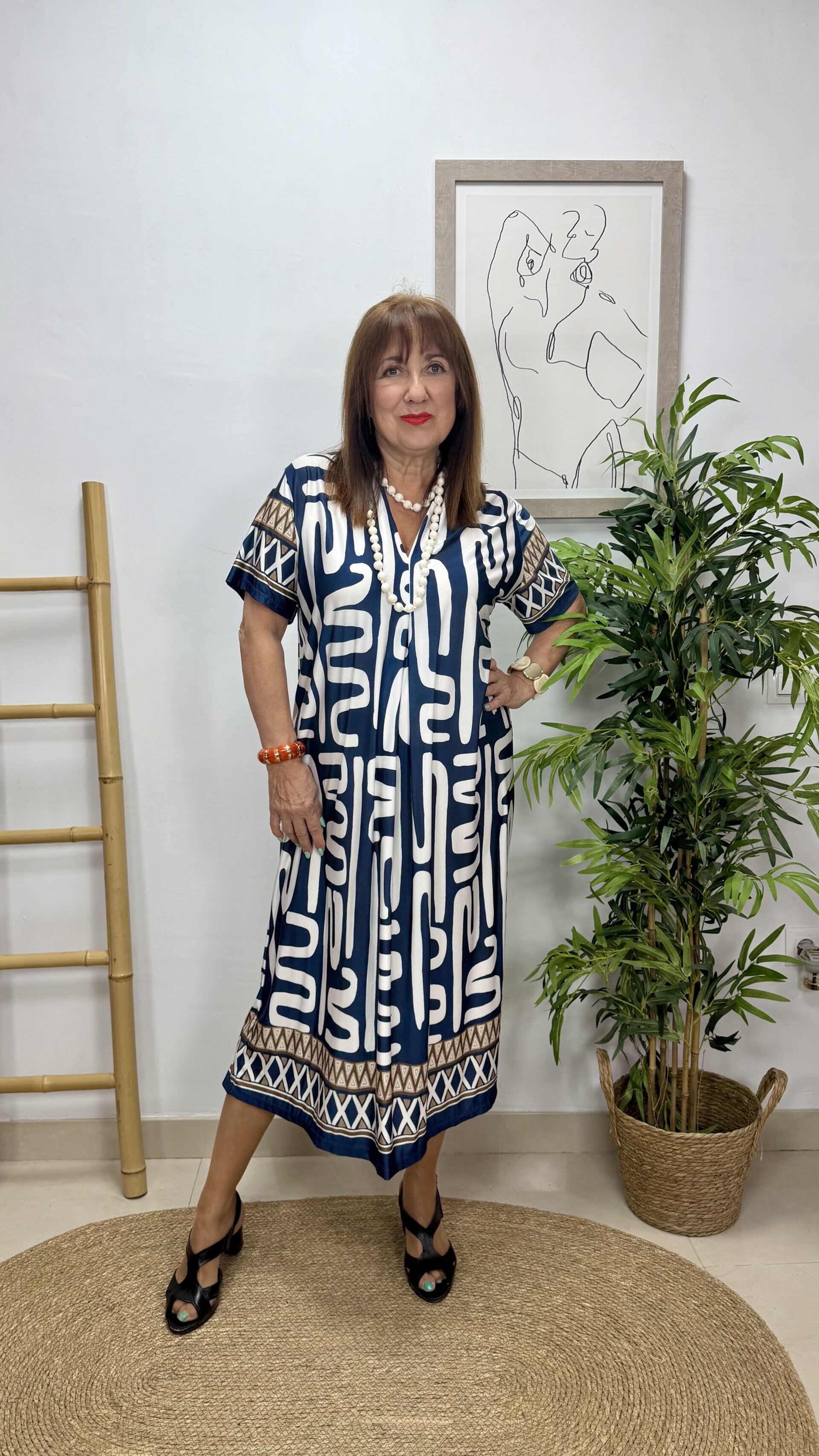 Vestido Cefe Marino - 1