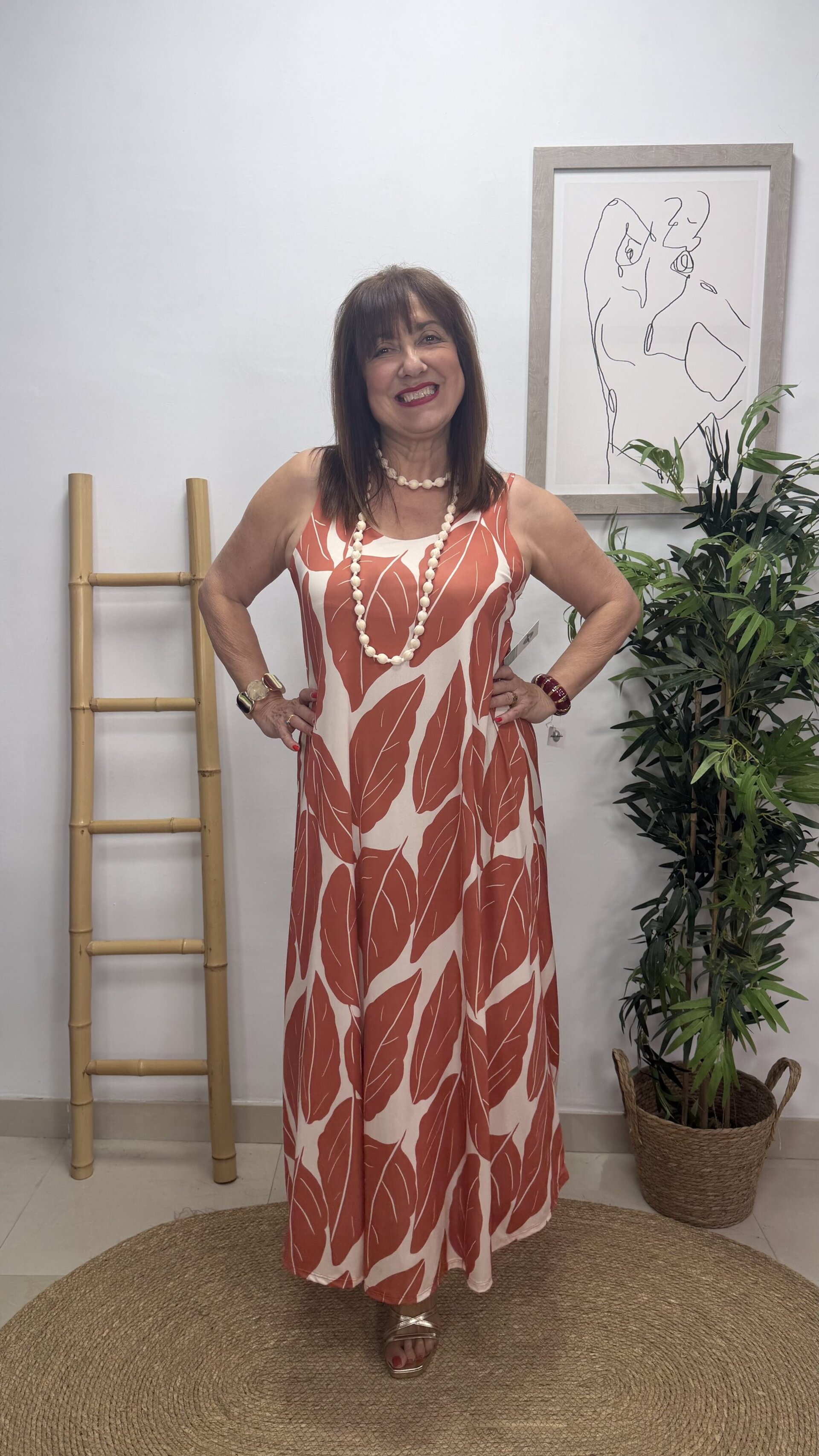 Vestido Hojas Caldera - 4