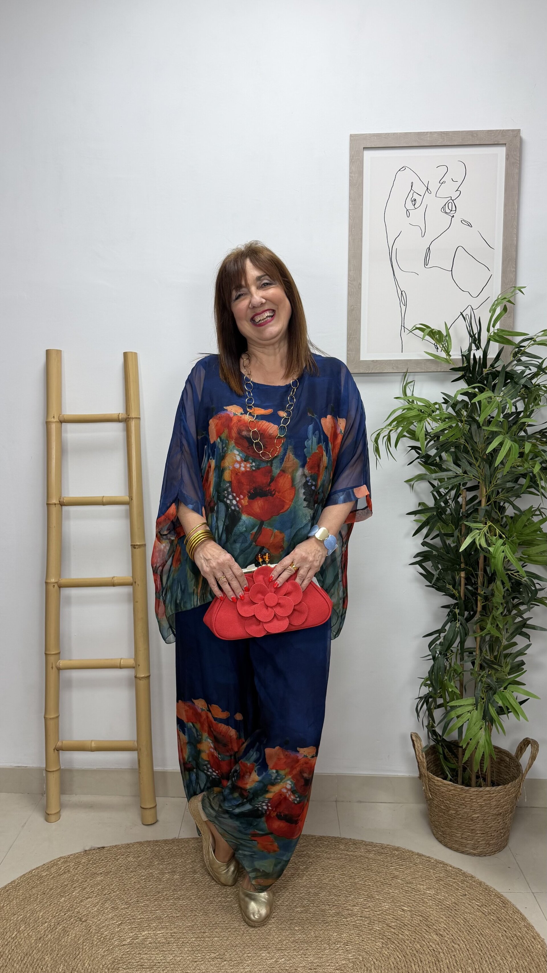 Conjunto Gasa Amapola Azul - 2