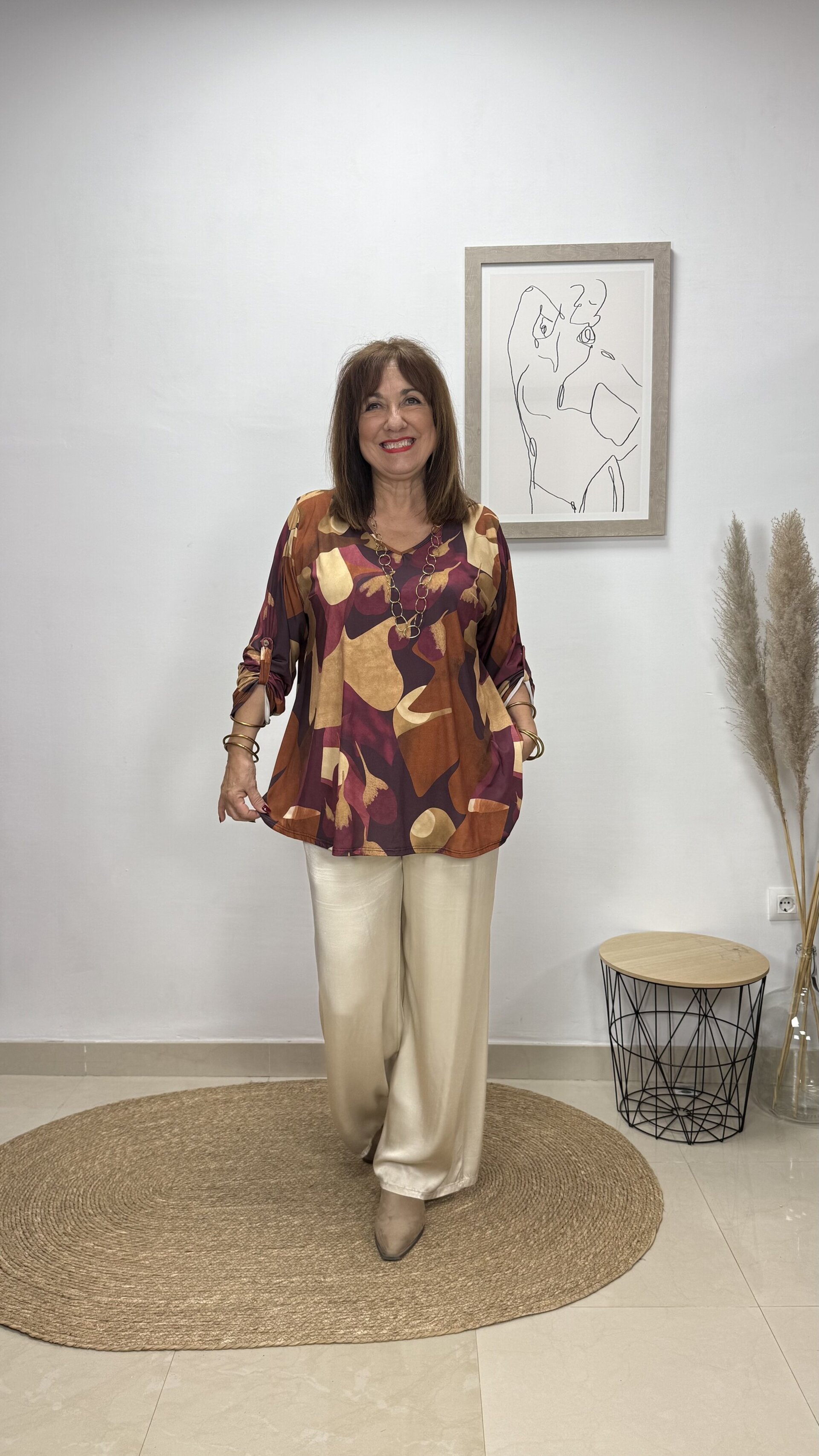 Blusa Otoño Burdeos - 2