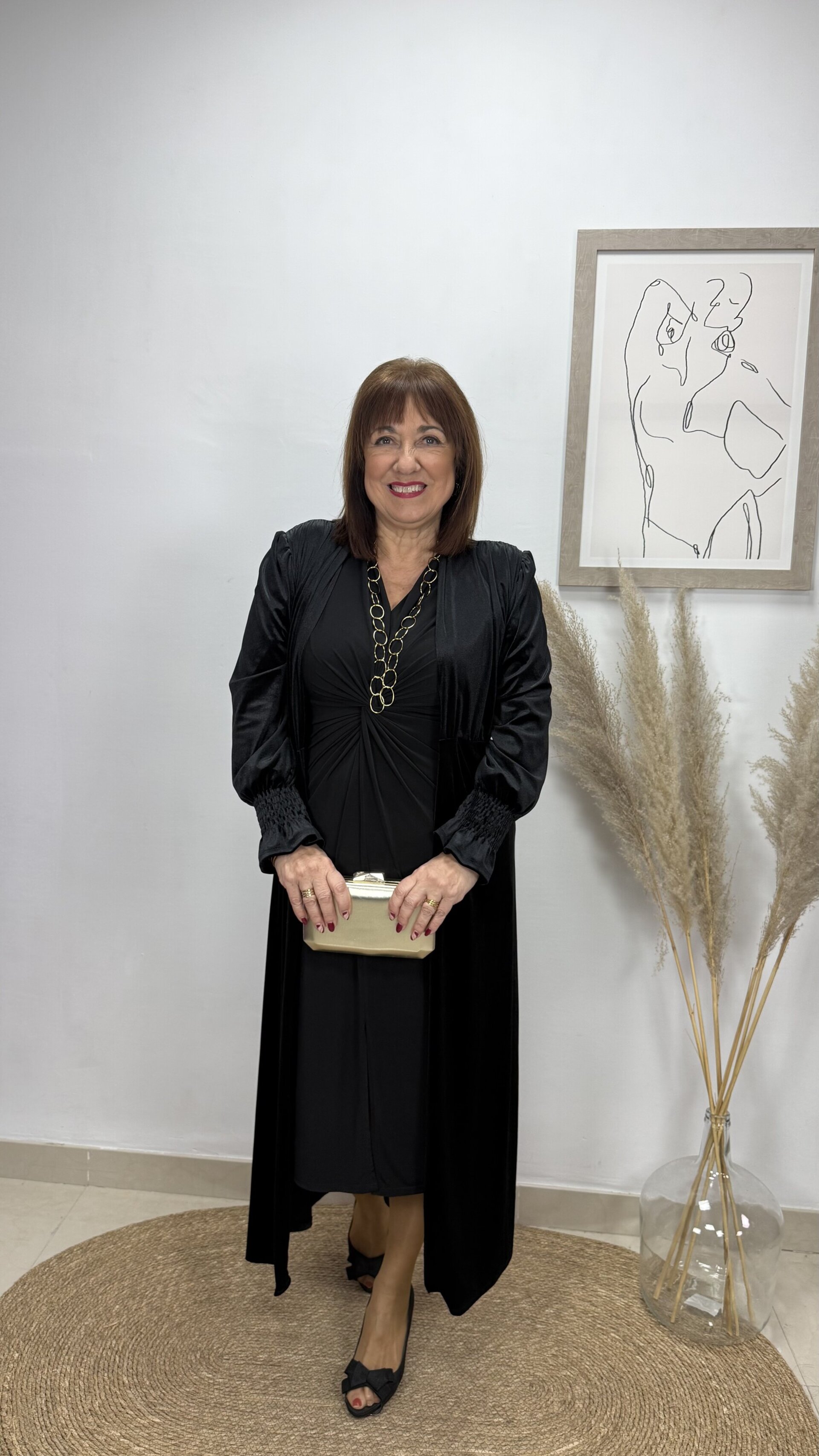 Abrigo Fiesta Negro - 1