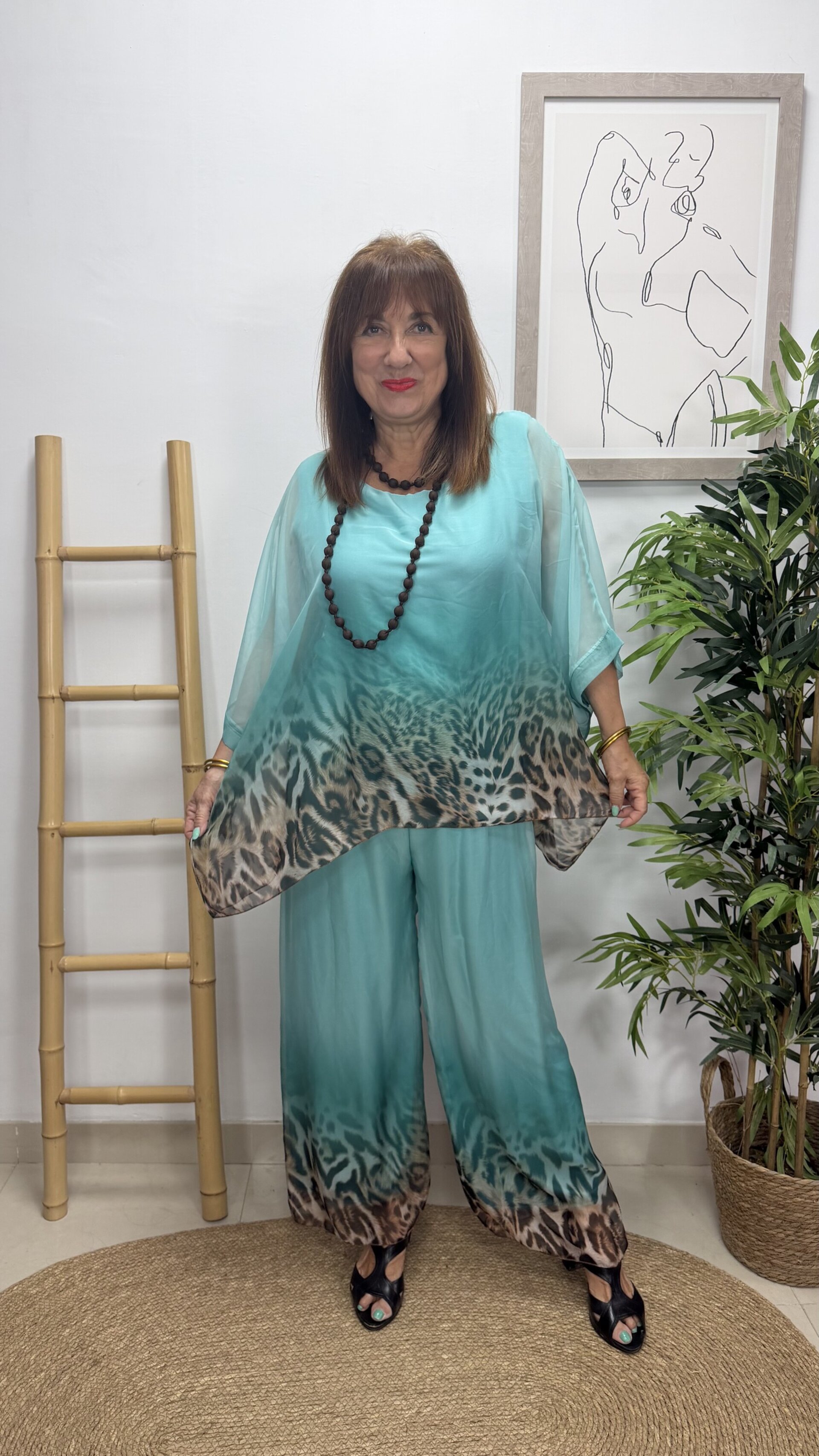 Conjunto Difuminado Aguamarina - 1