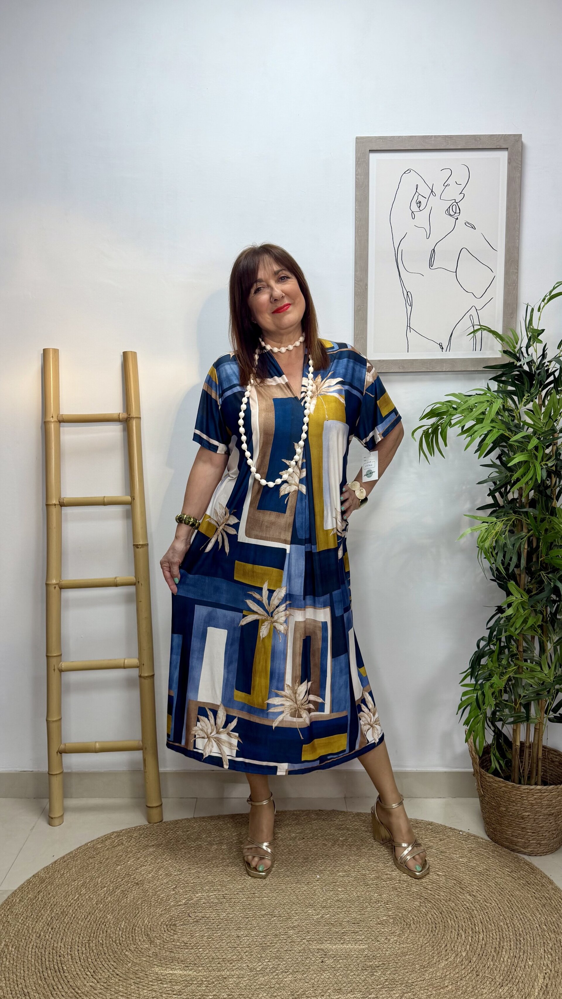 Vestido Mari Azul - 1