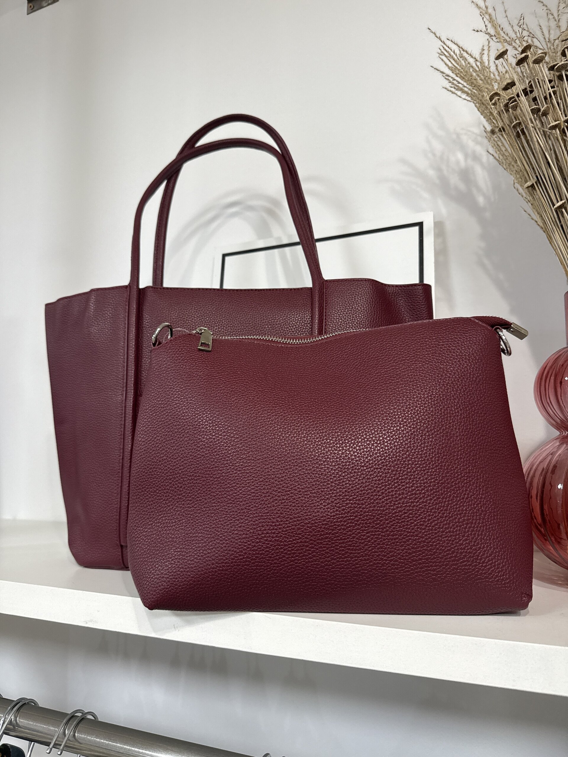 BOLSO MERCEDES BURDEOS - 1