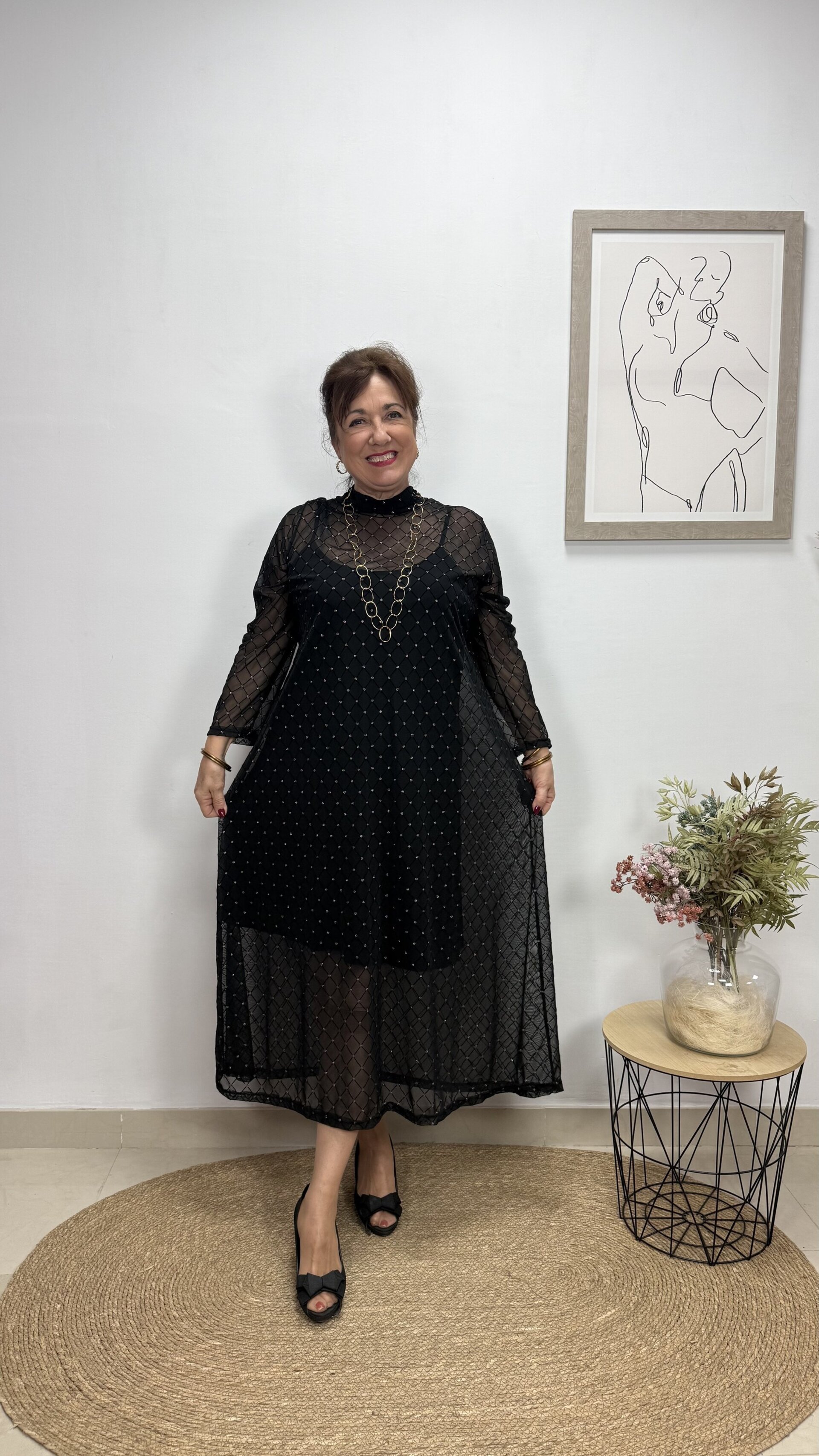 Vestido Fiesta Brillo - 1