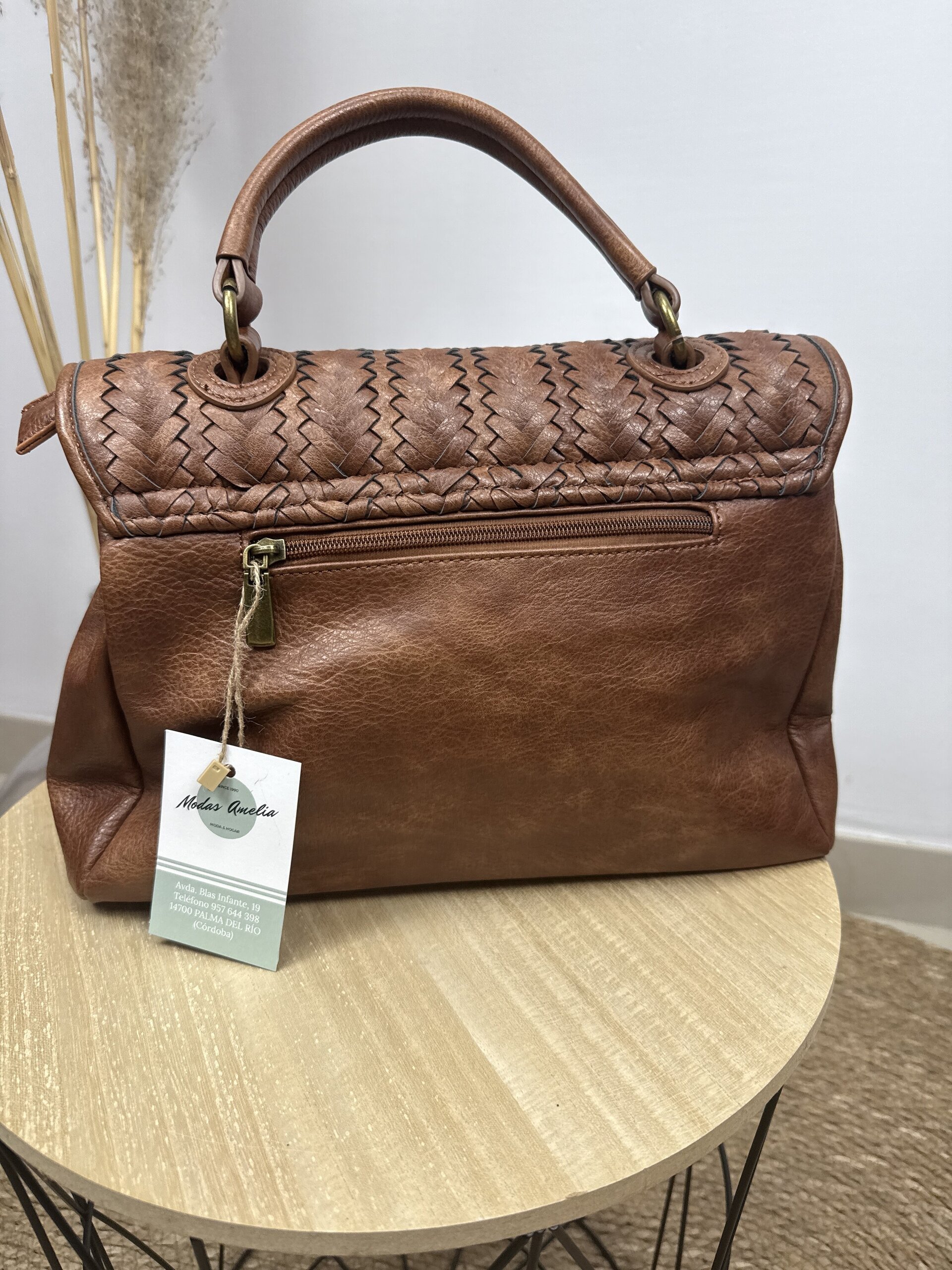 Bolso Trenzado Marrón - 2