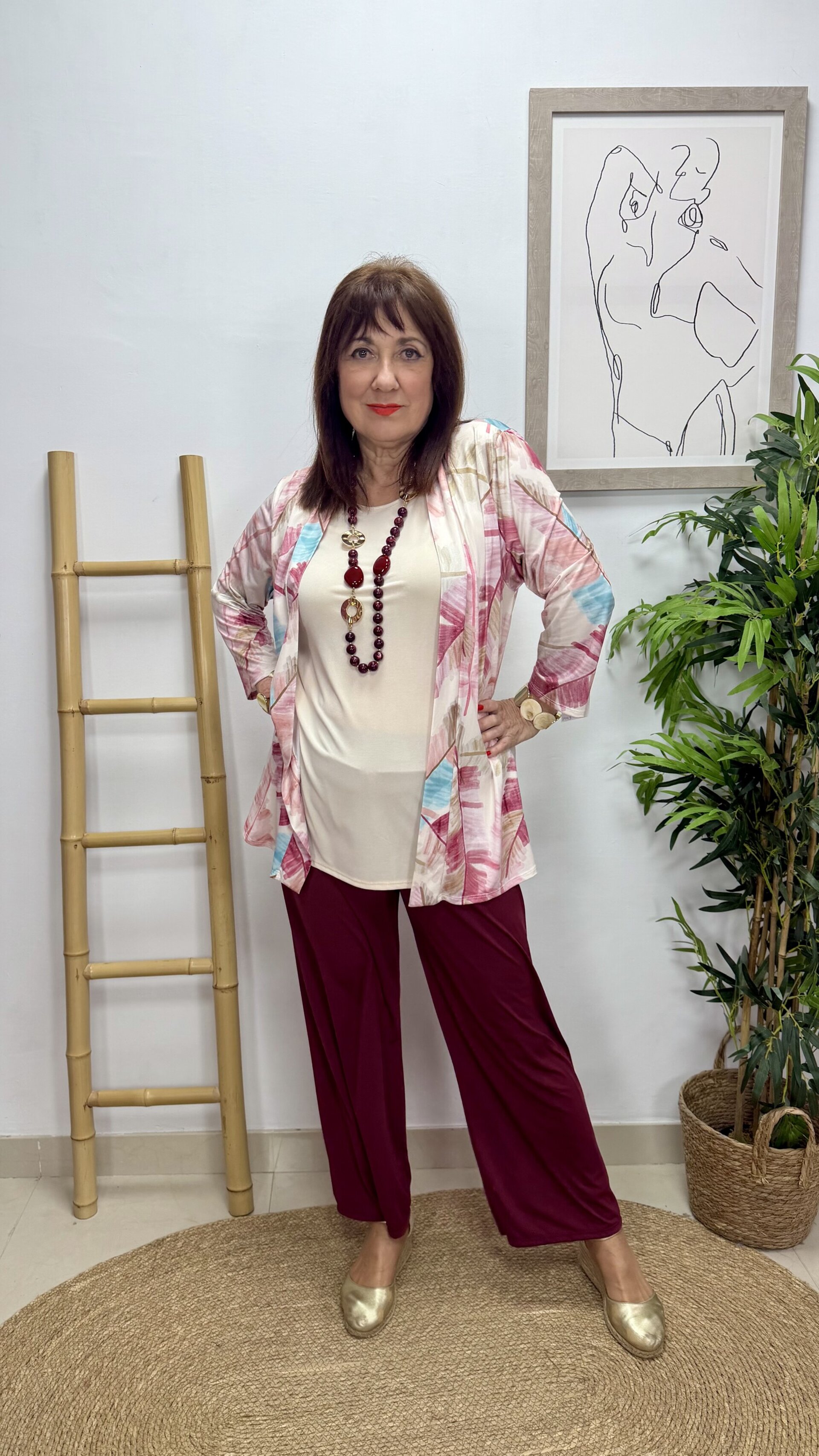 Blusa Gardenia Burdeos - 2