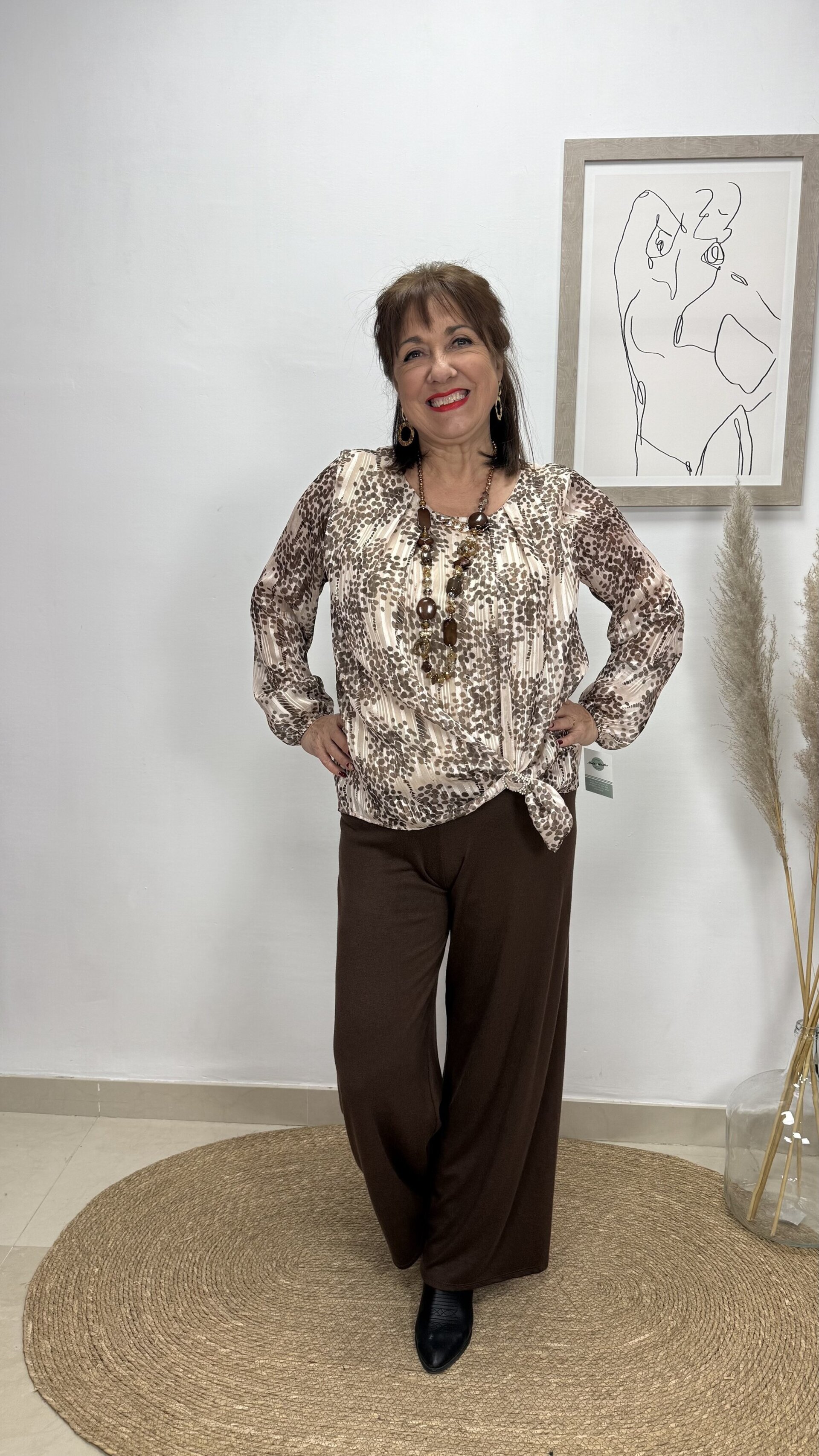 Blusa Cadenas Marrón - 1