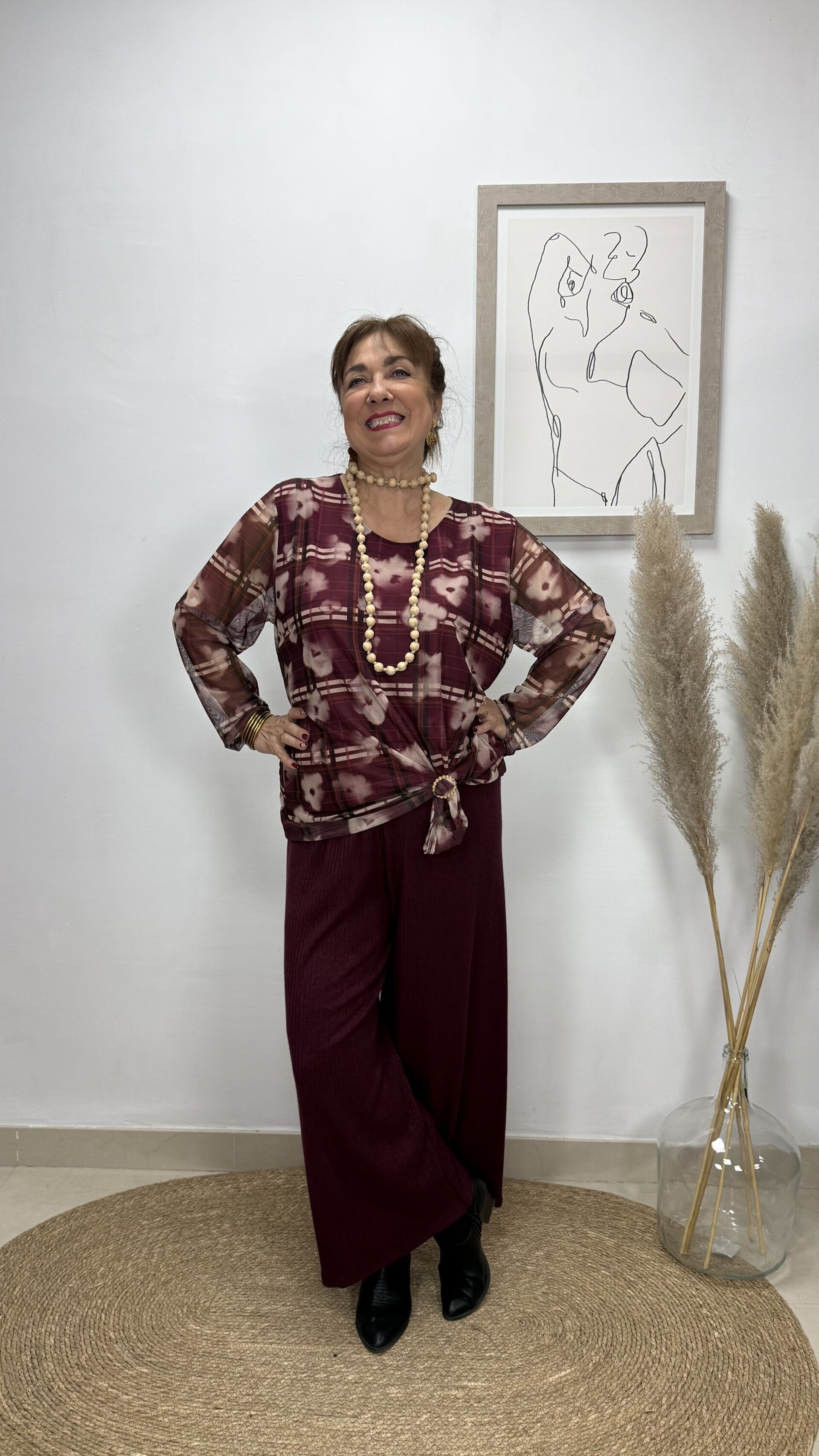 Pantalón Canalé Burdeos - 1