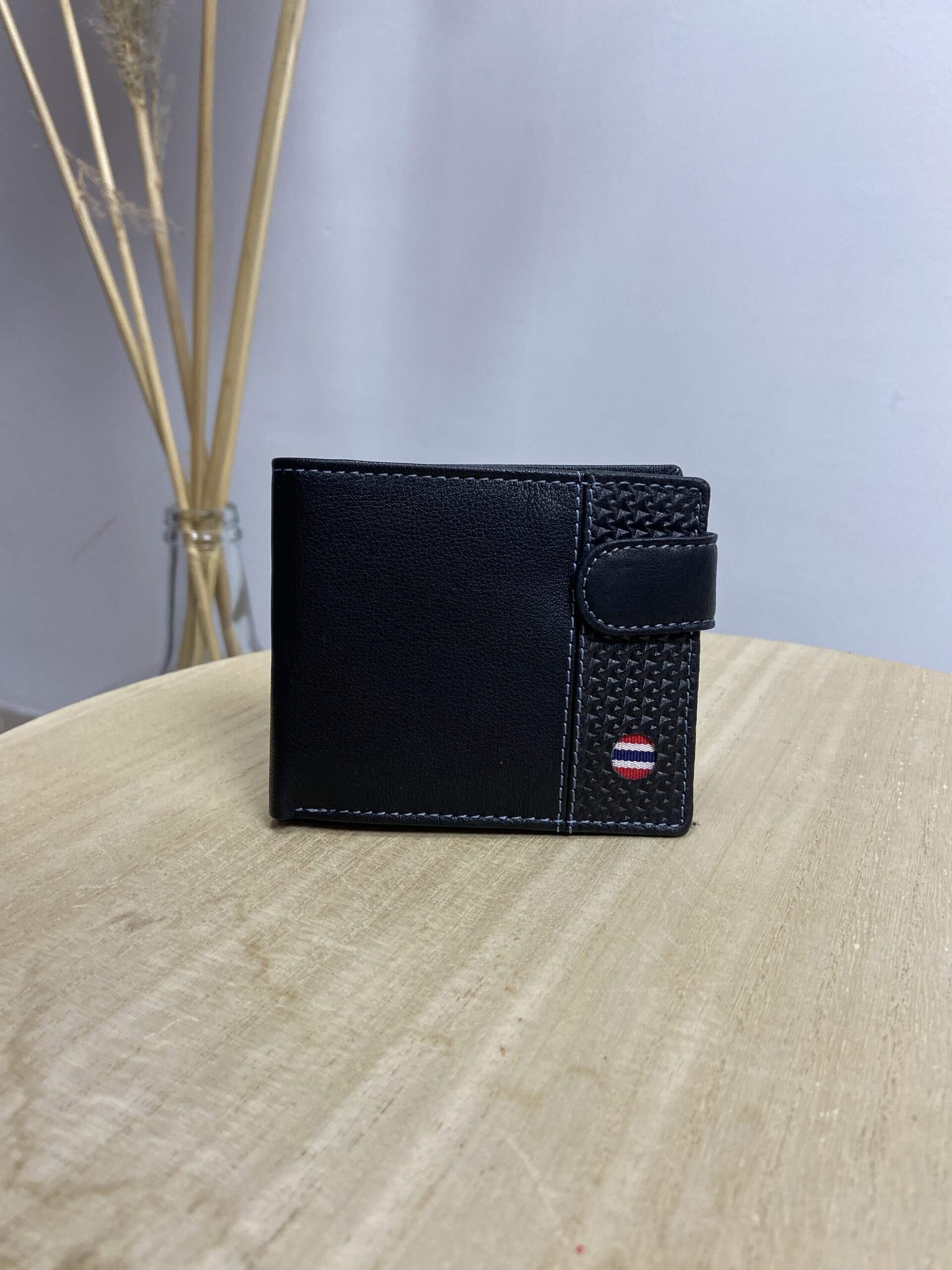 Cartera Piel Negra - 1