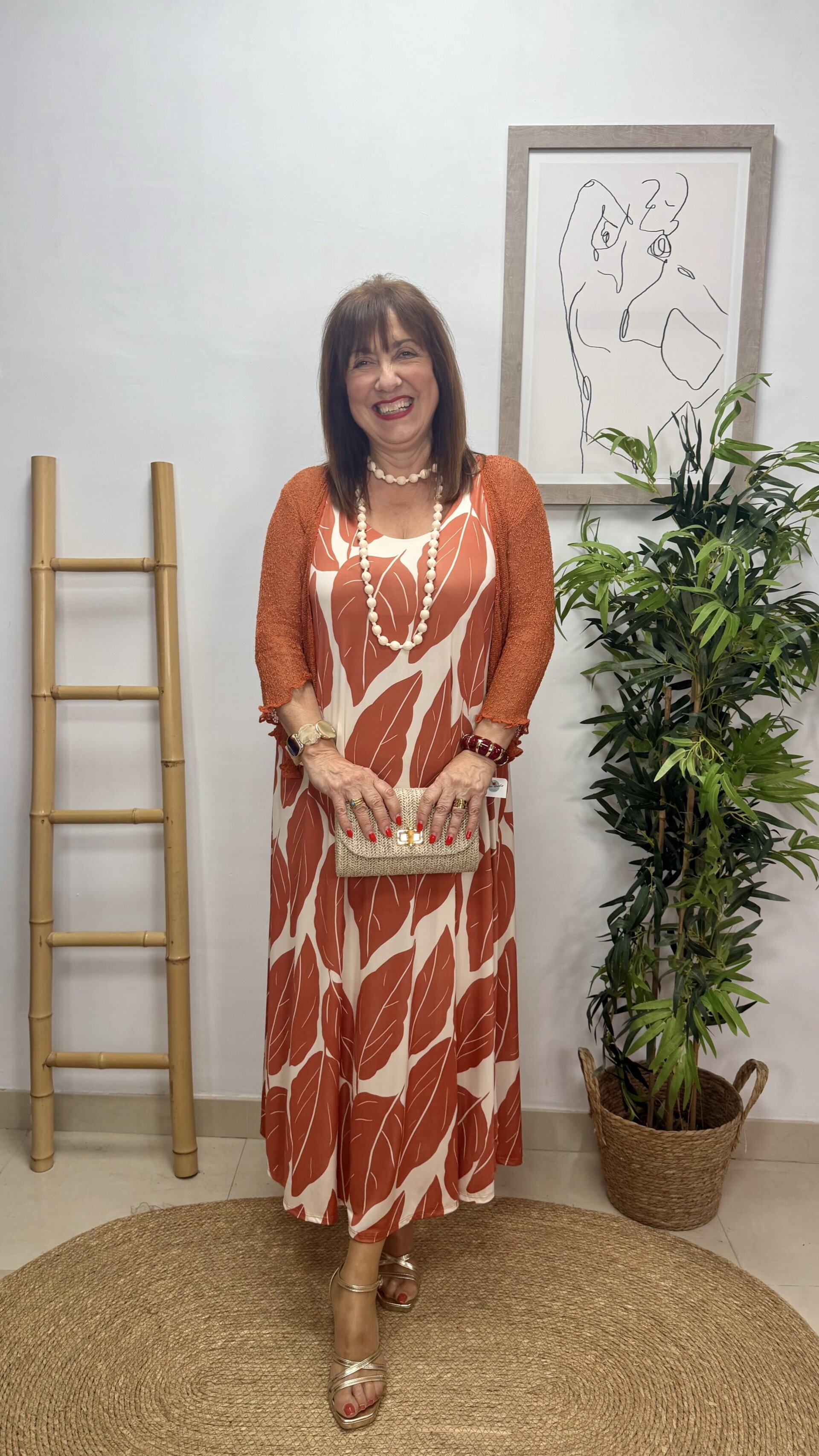 Vestido Hojas Caldera - 1