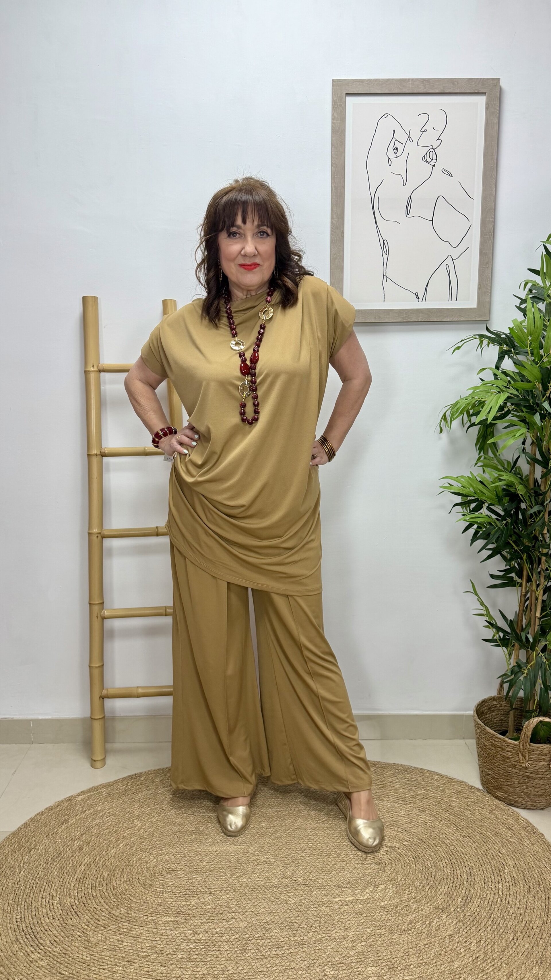 Conjunto Cefe Camel - Hasta la talla 60 - 2