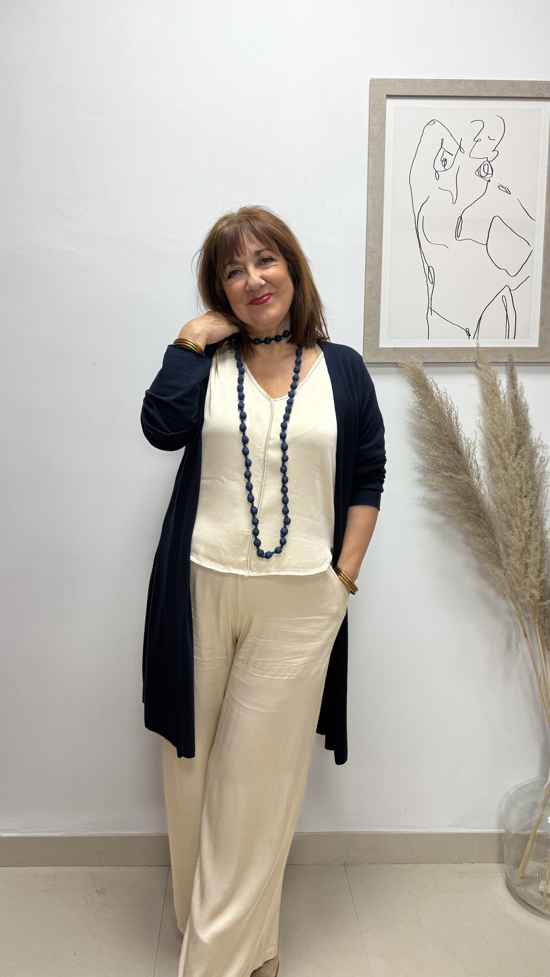 Collar Caramelo Azul Claro - 1