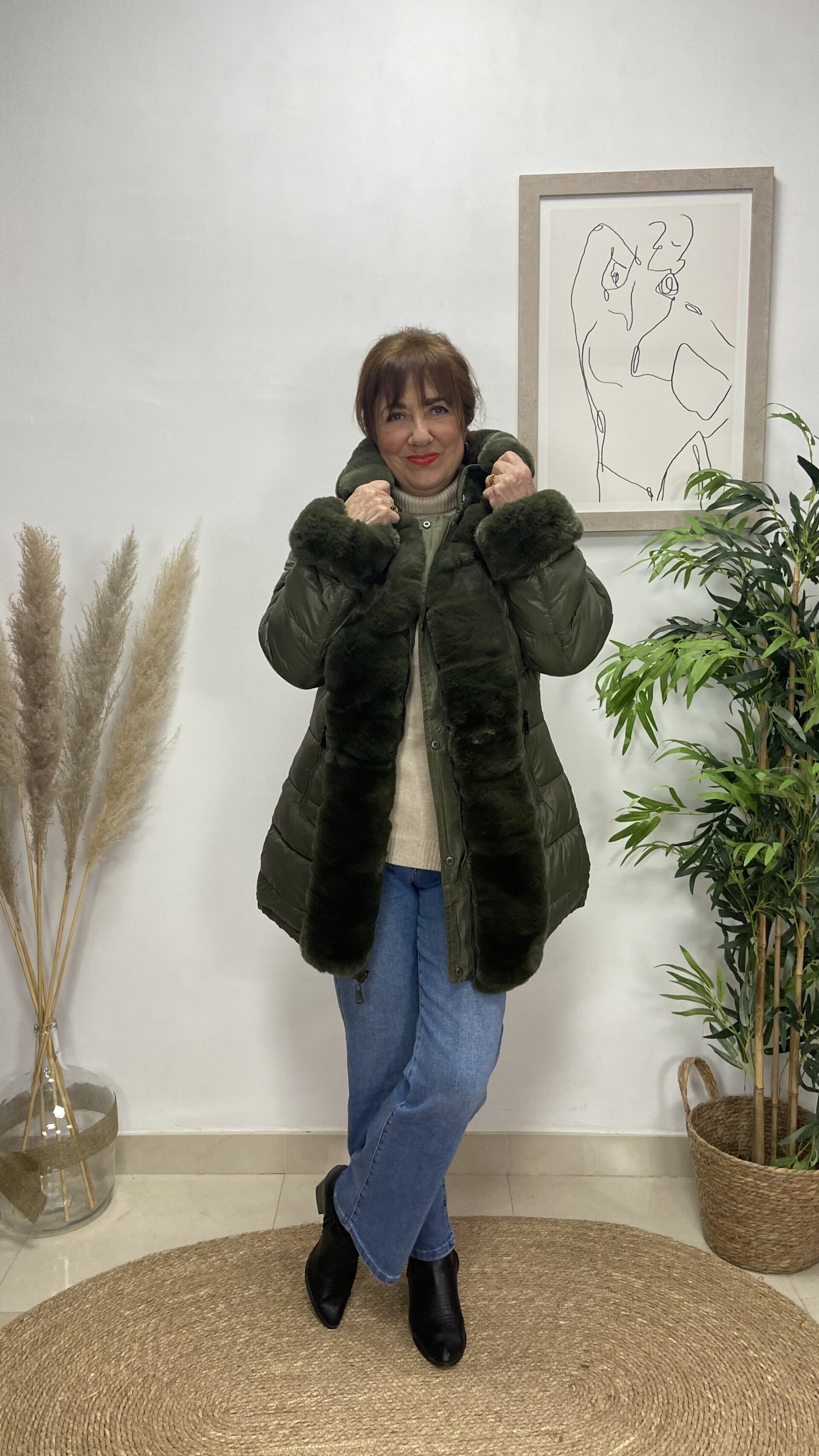 Chaquetón Reversible Nevada Caqui - 5