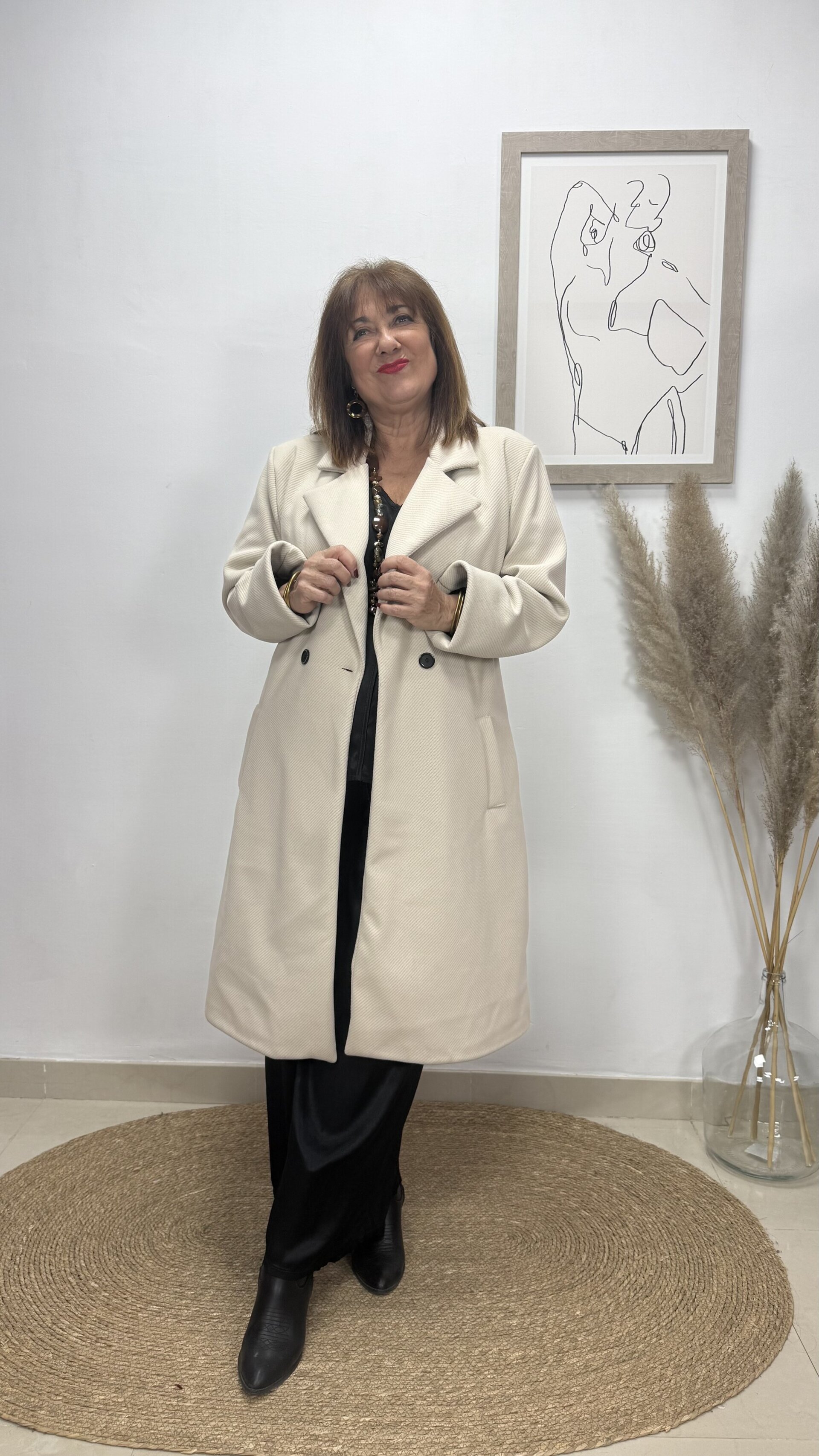 Abrigo Espiga Beige - 3