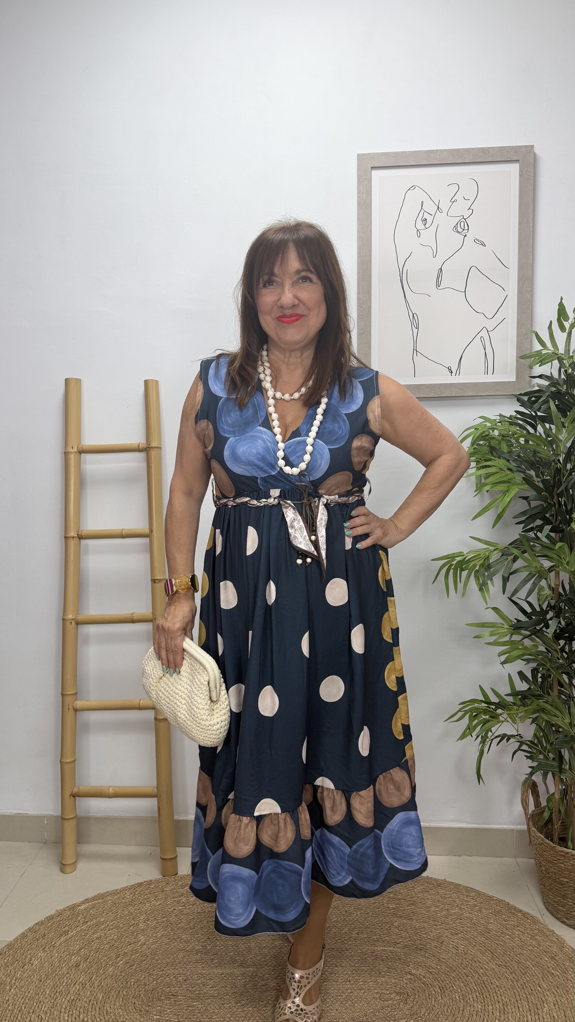 Vestido Sandra Azul - 1