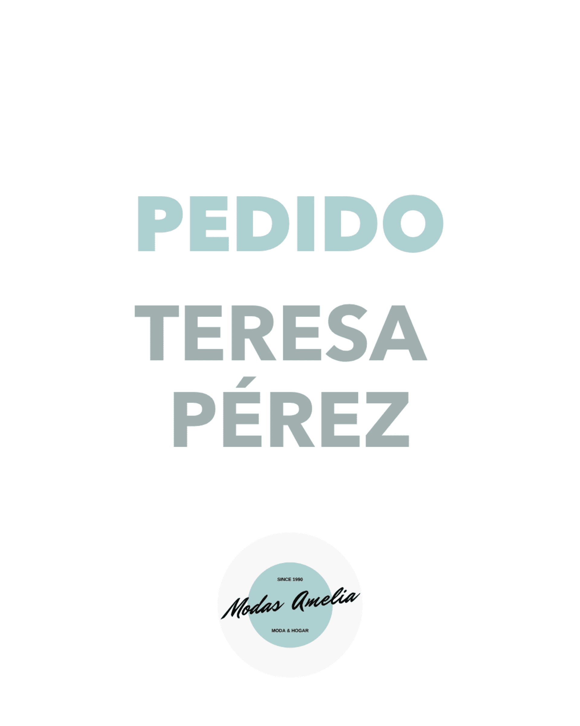 Pedido Personalizado Teresa Perez - 1