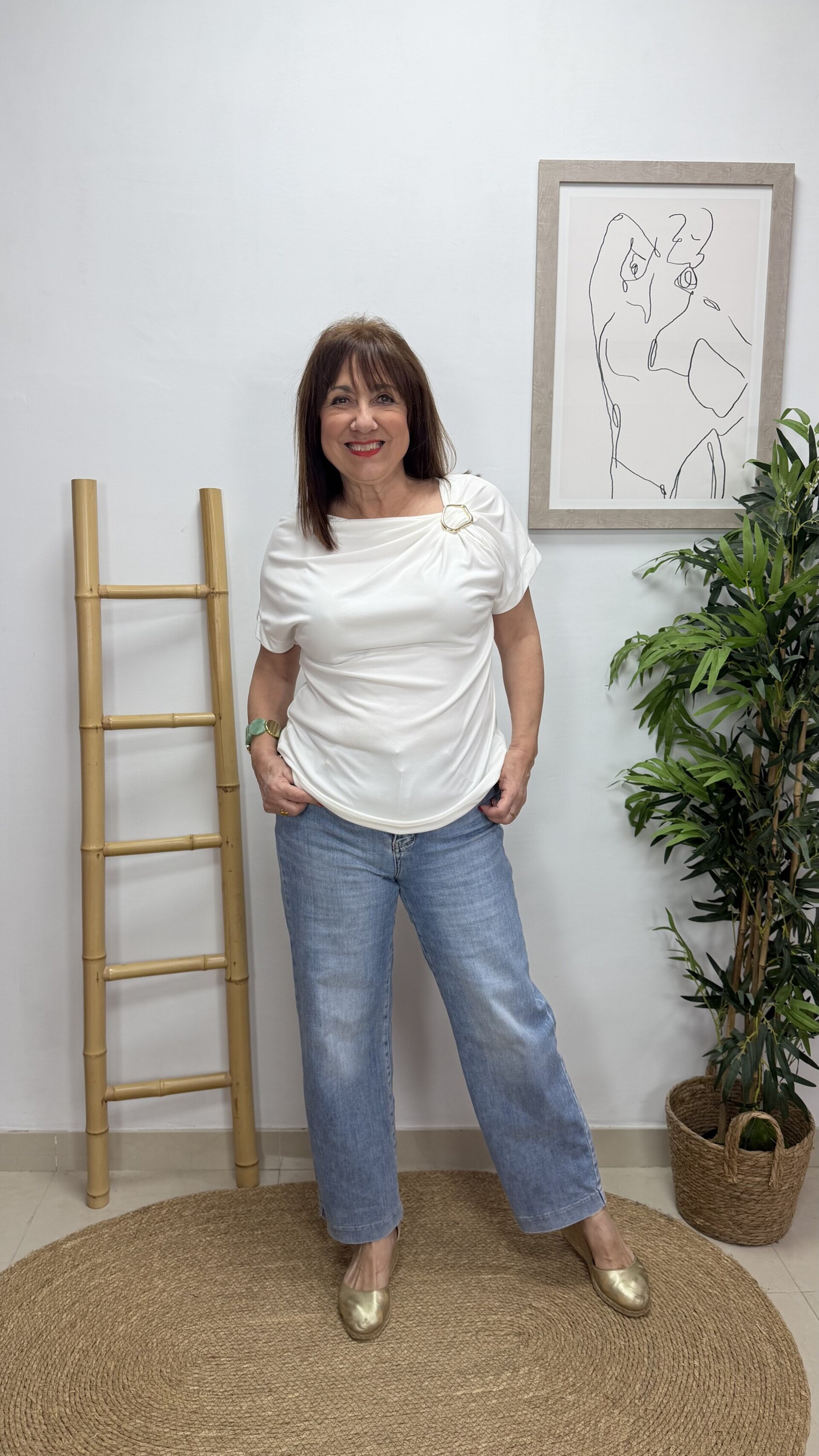 Blusa Hebilla Canutito Blanco - 1