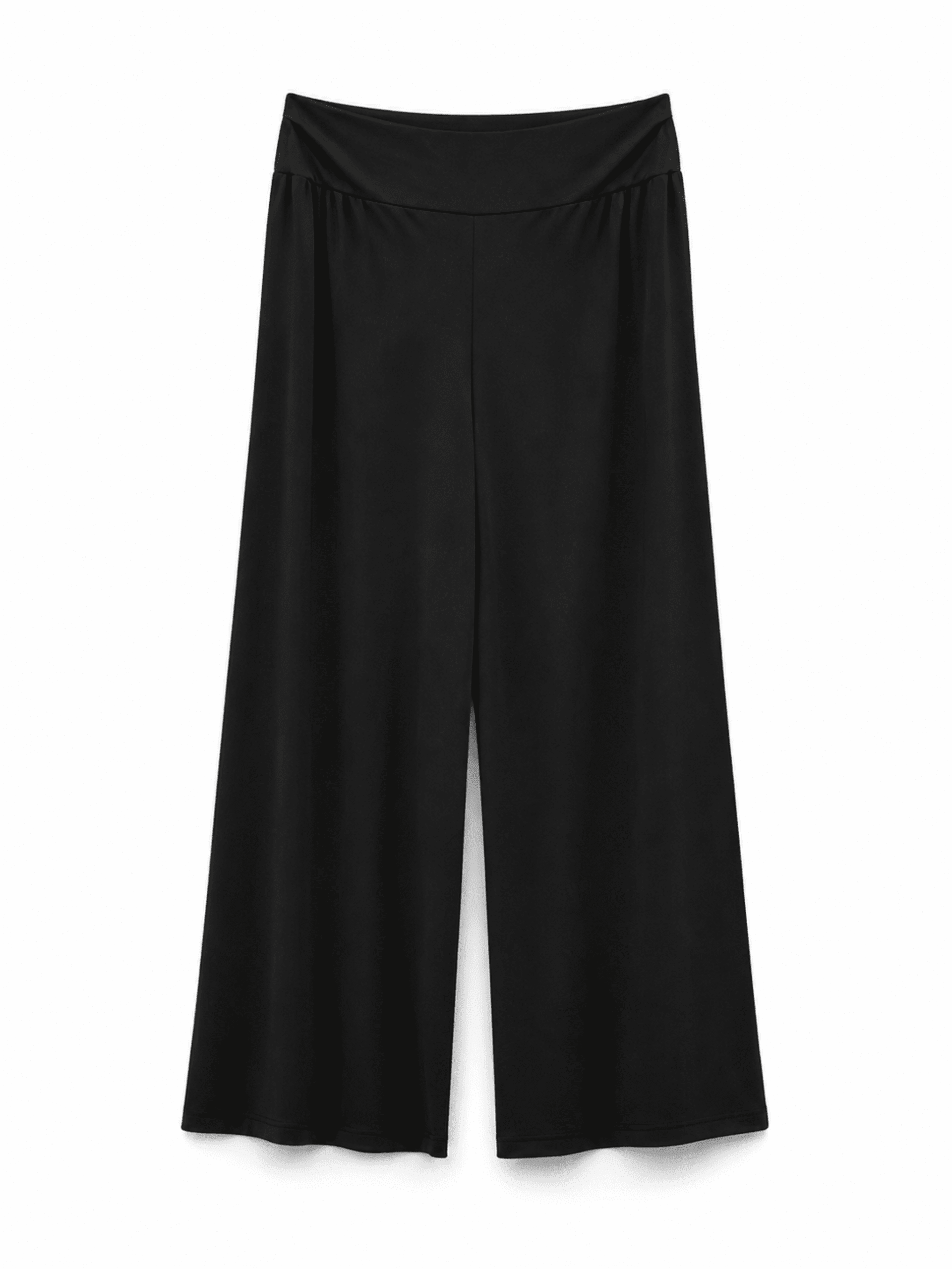 Pantalón Liso Licra Fría Negro - 1