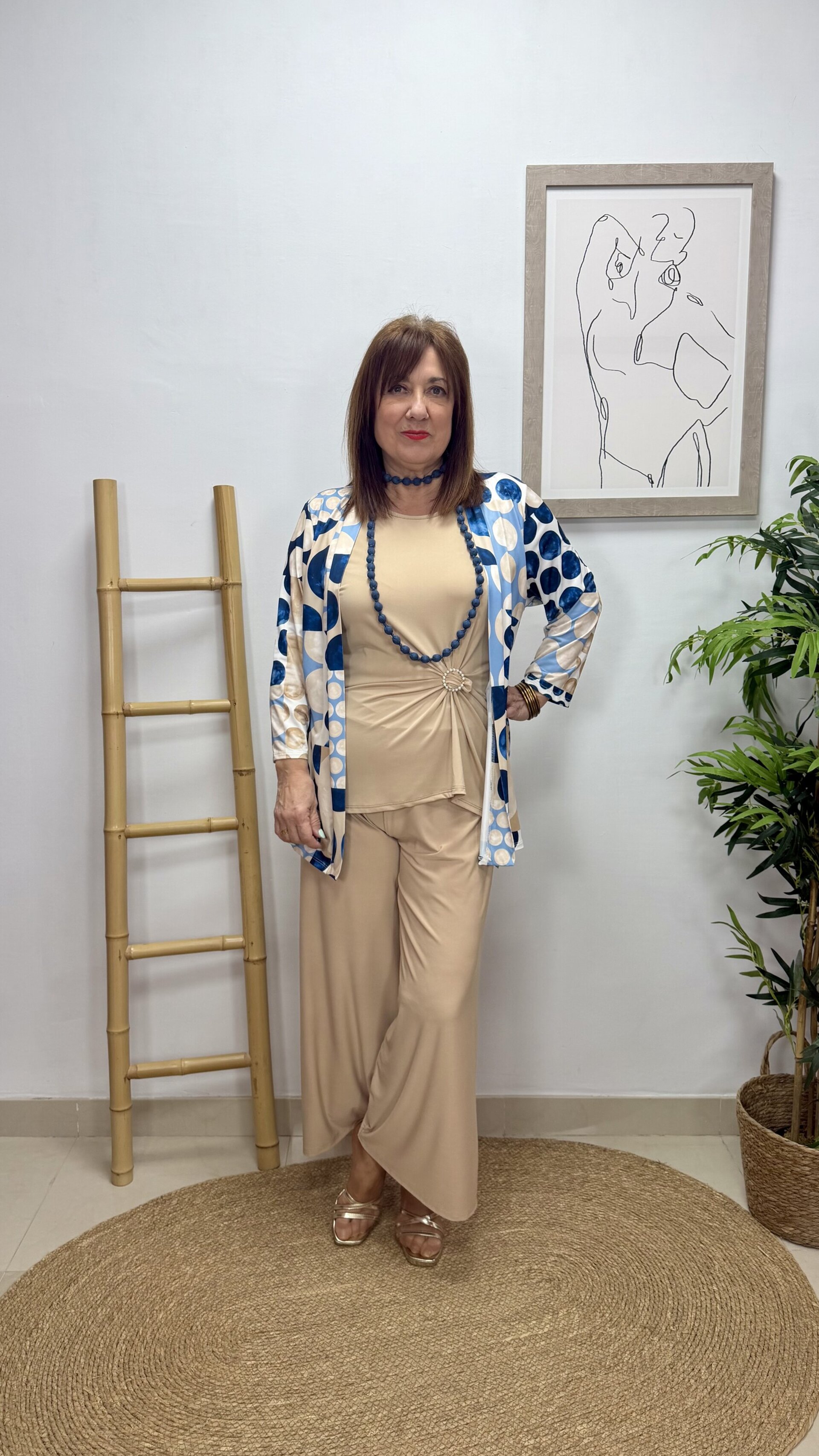 Blusa Círculos Azul - 1