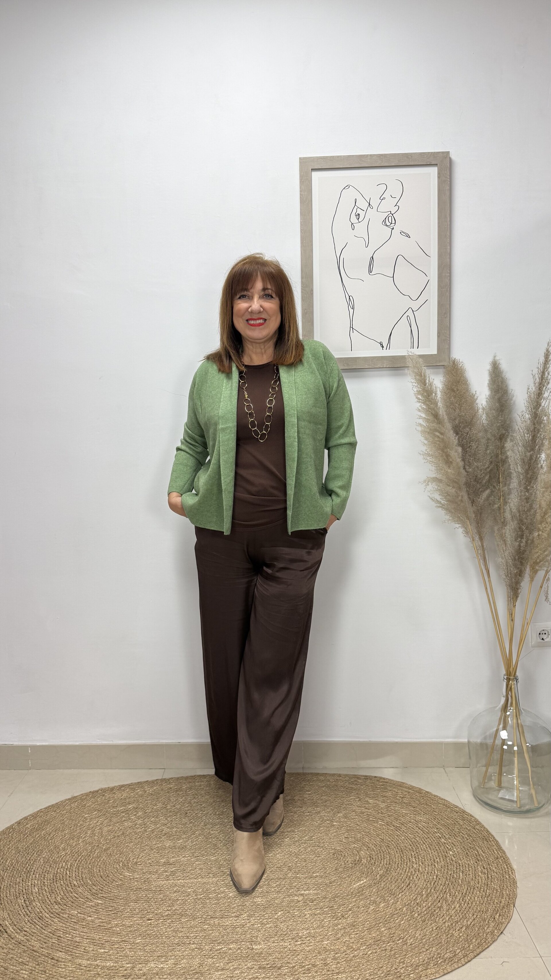 Rebeca Smoking Corto Verde - 1