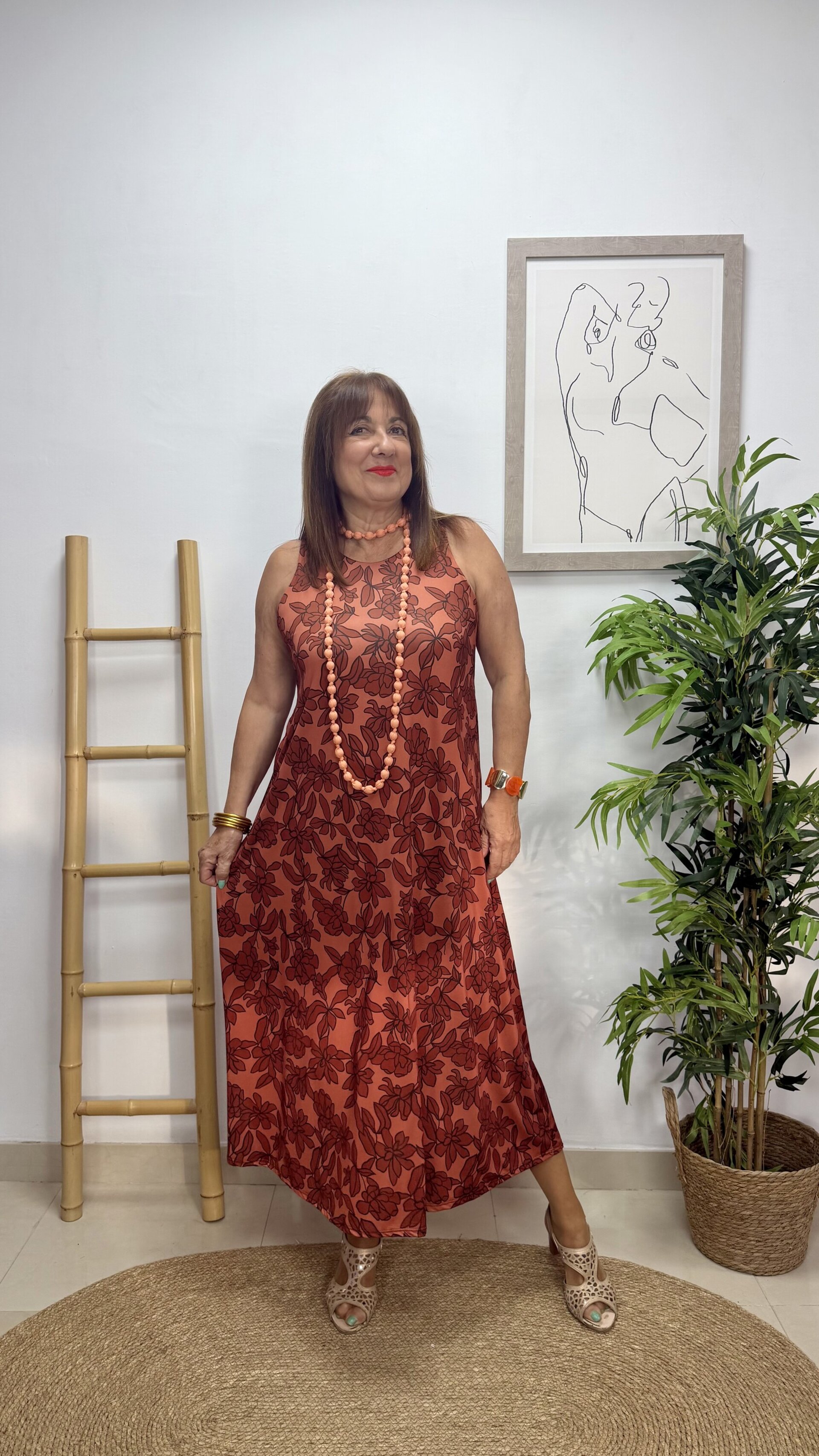 Vestido Estepona Naranja - 1
