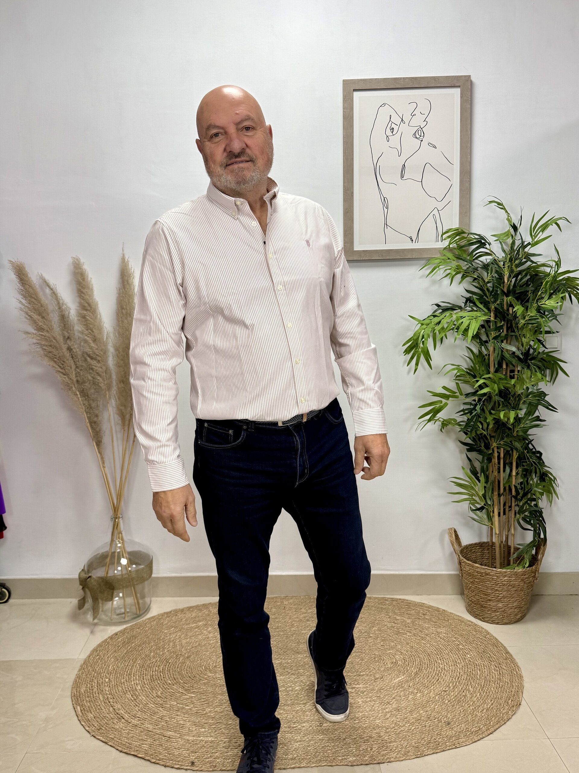 Camisa Rayas Rosa - 2