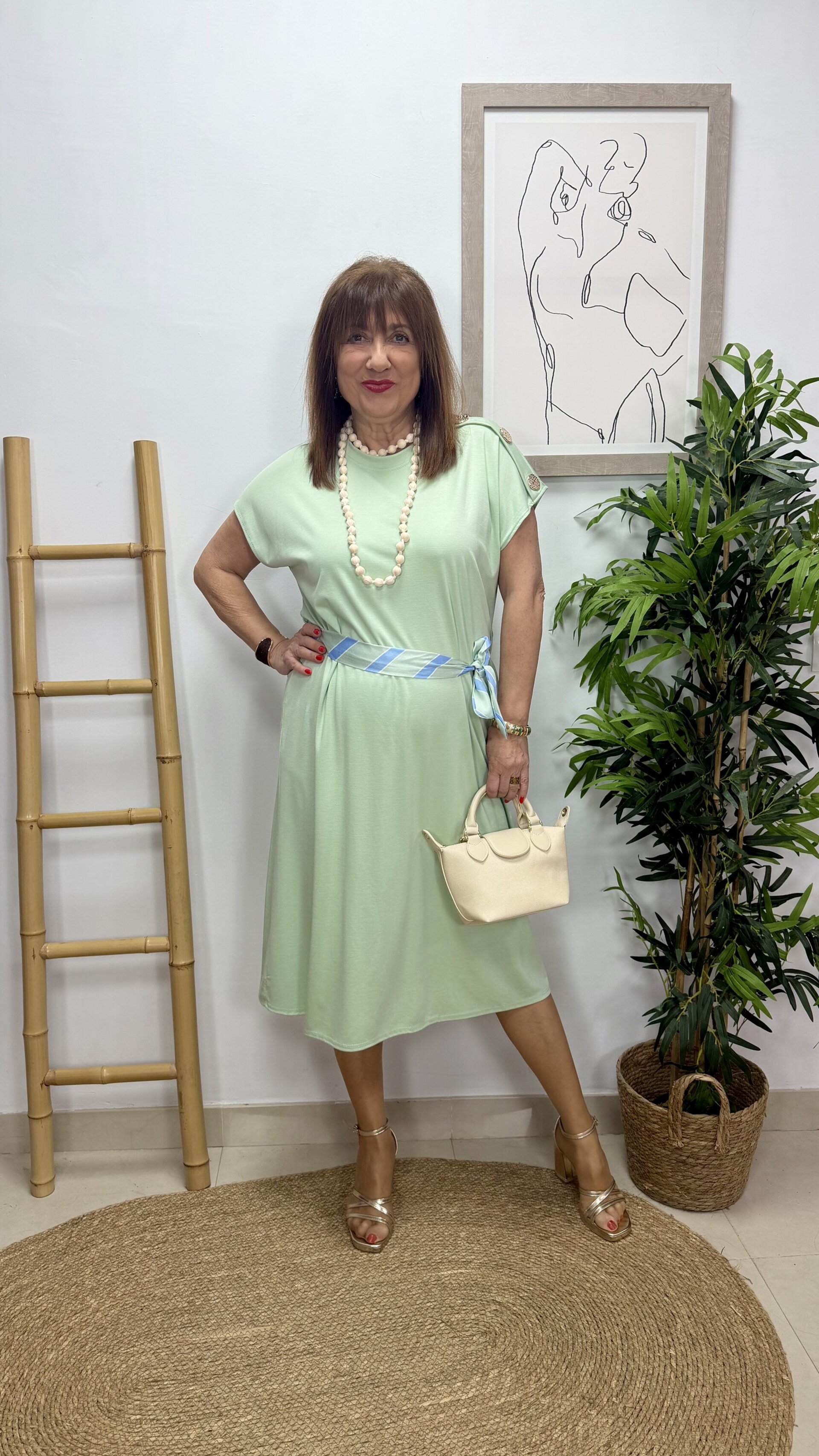 Vestido Mónica Beige - 2