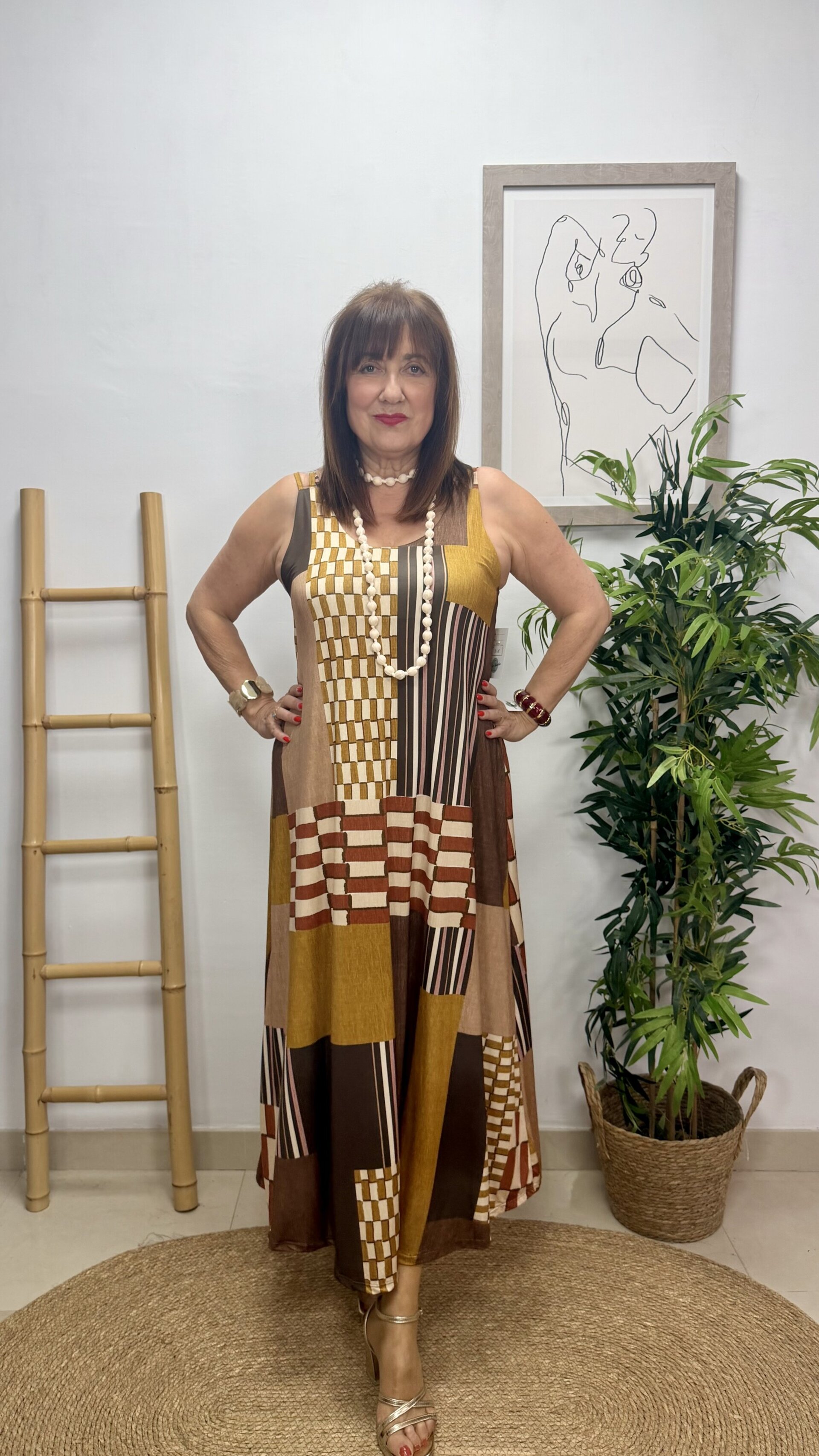 Vestido Mosaico Amarillo - 3