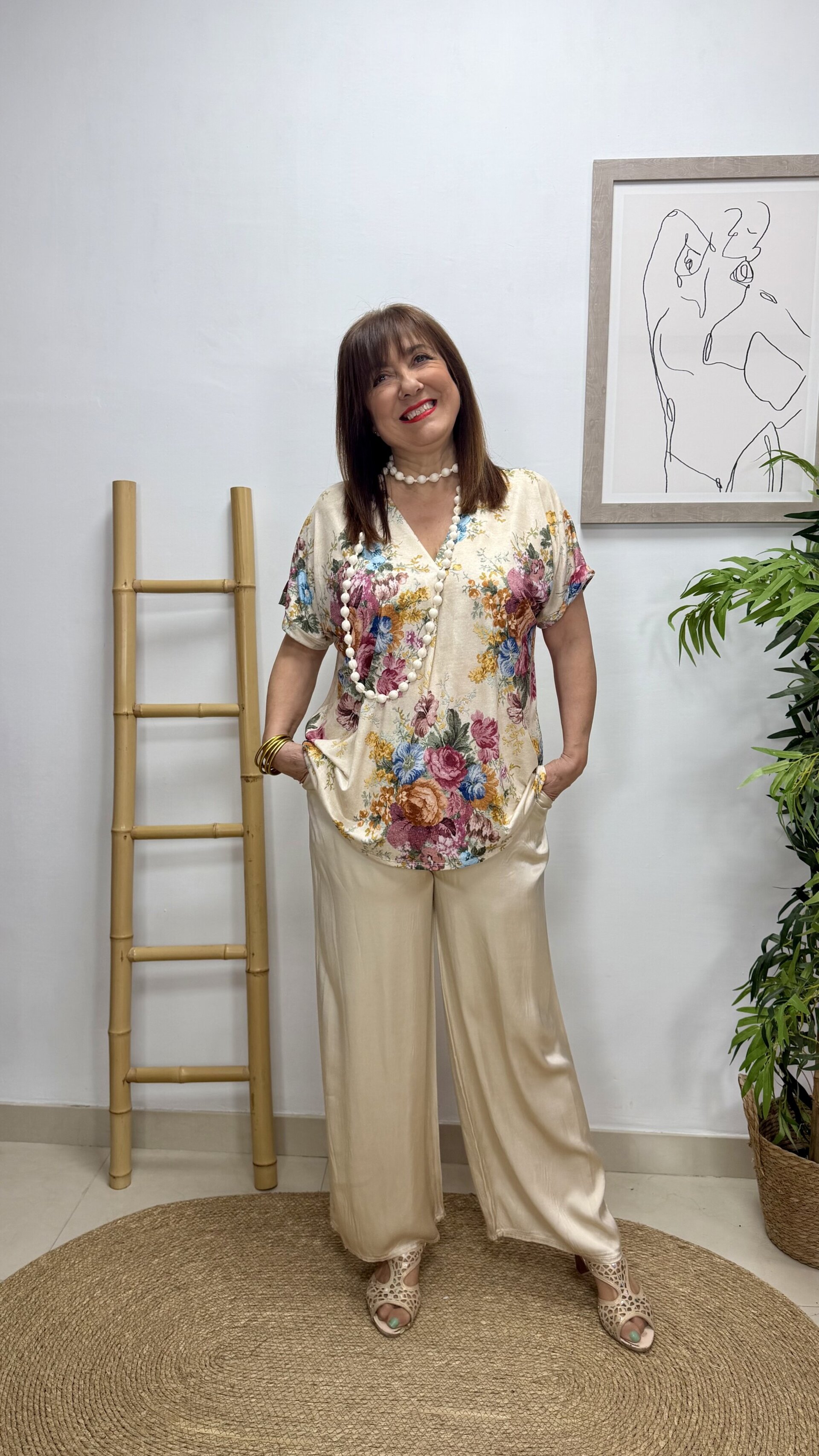 Blusa Floral Rosa - 2