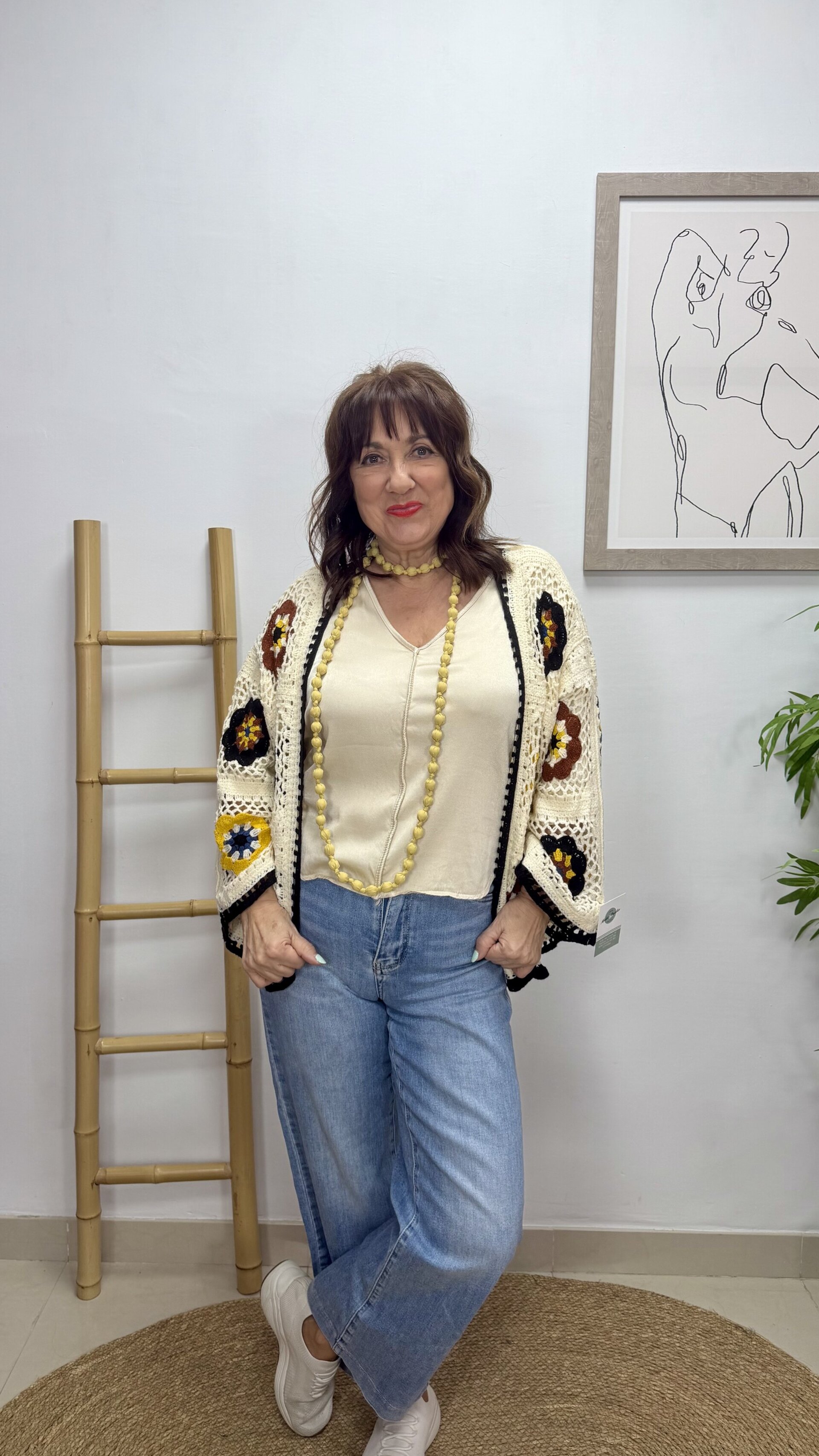 Chaqueta Croché Flores - 2