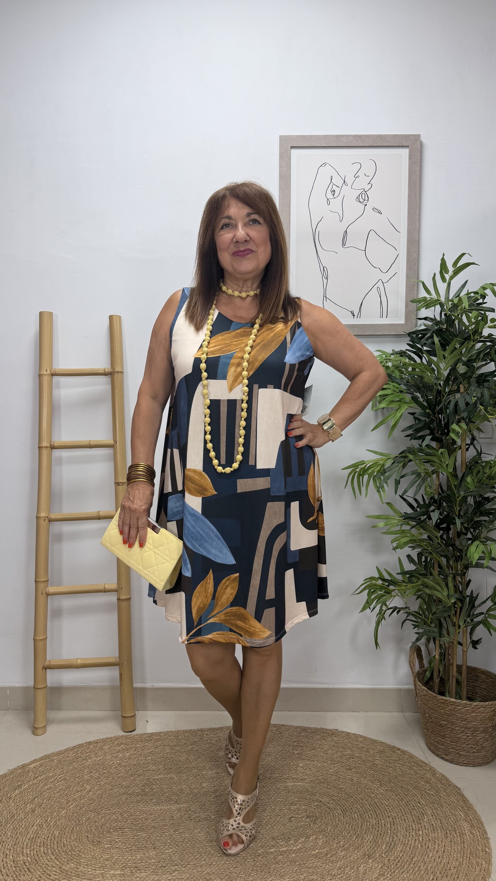 Vestido Corto Edén Azul - 2