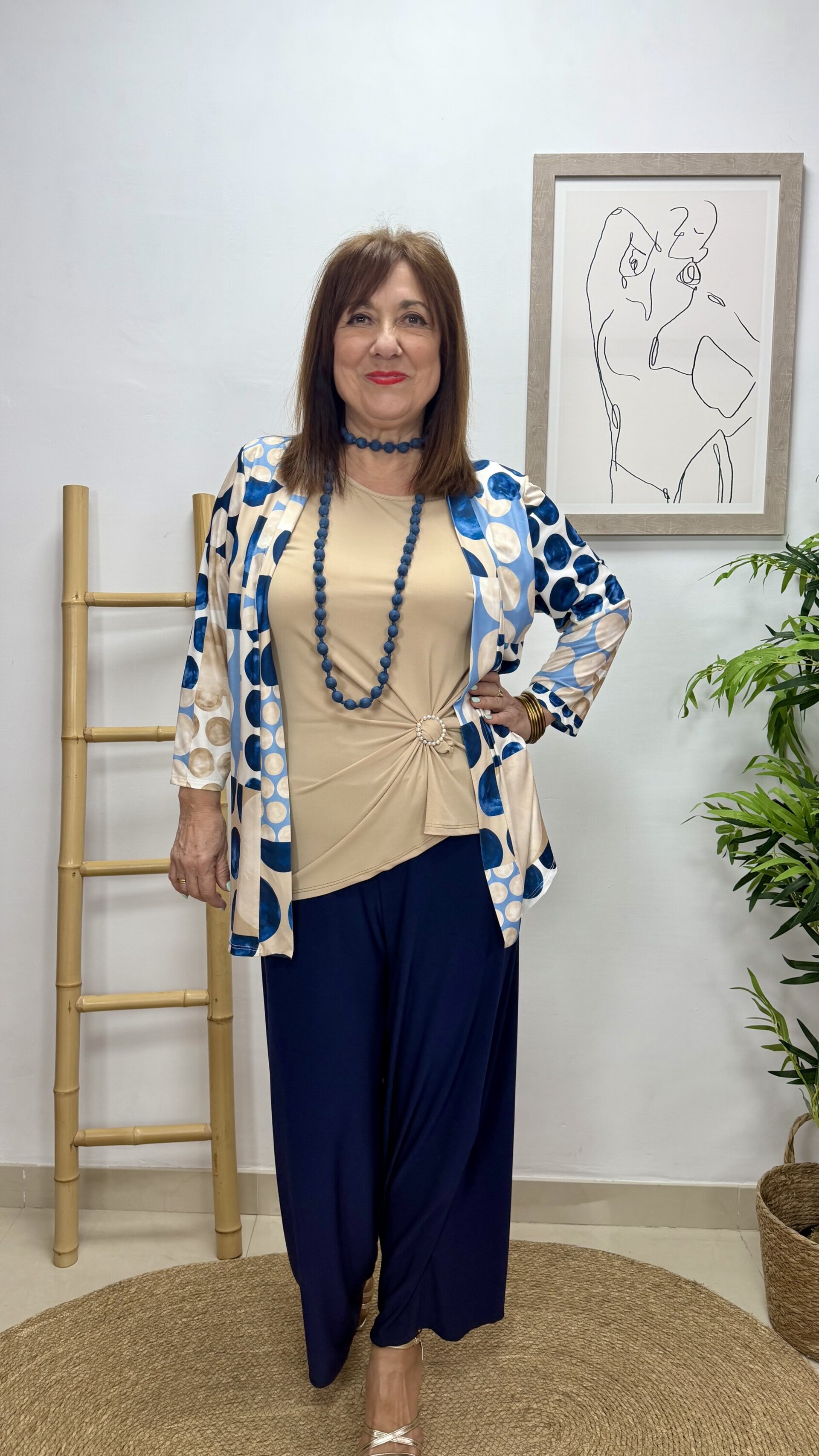 Blusa Círculos Azul - 3