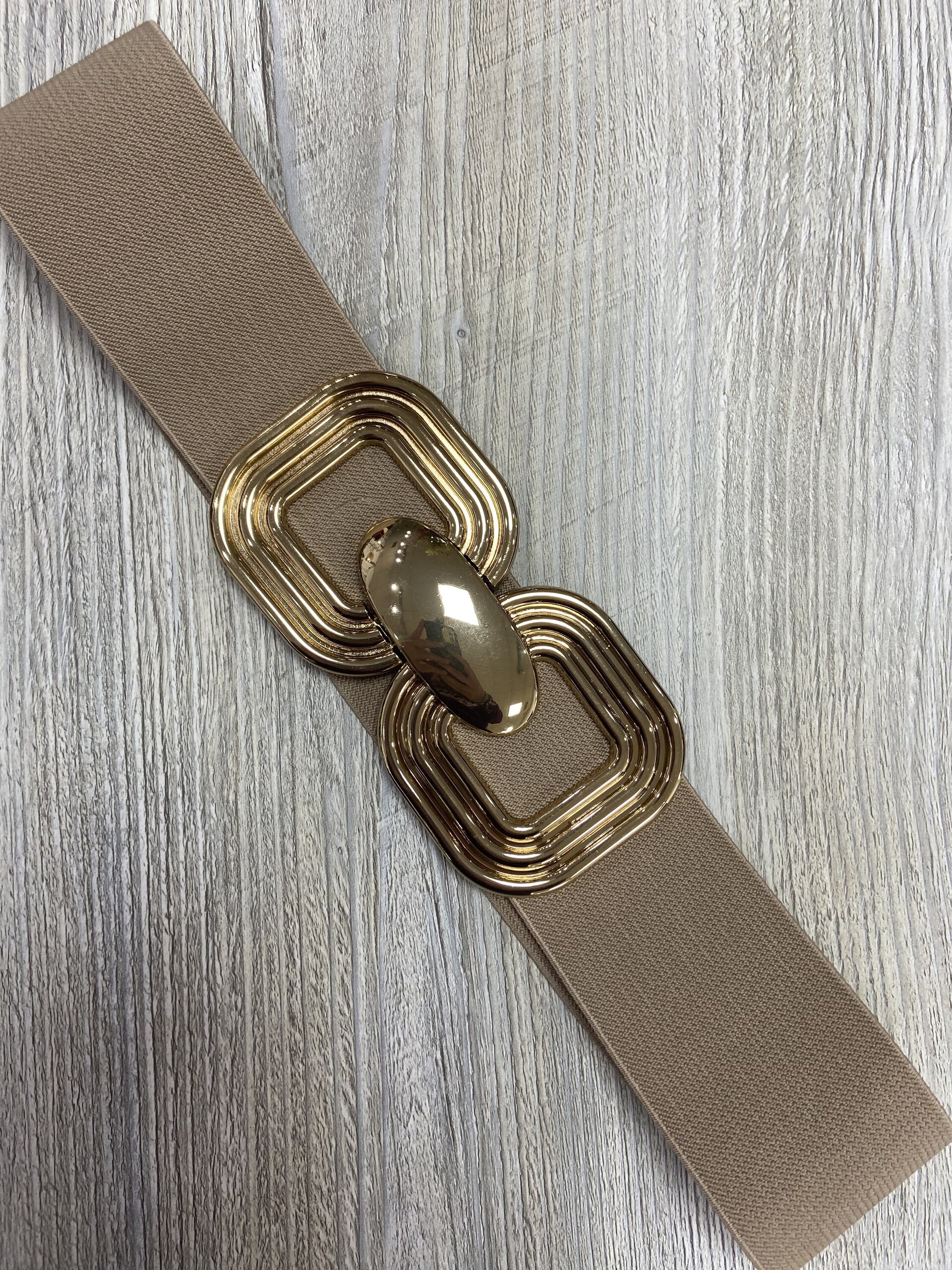 Cinturon Hebilla 3 Cuadrada Oscuro - 1