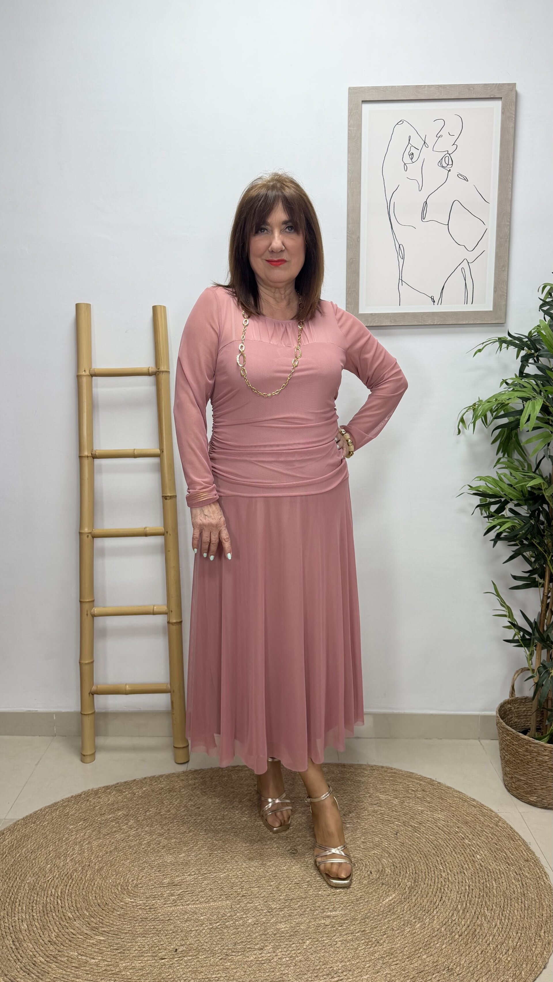 Vestido Naomi Rosa - 2