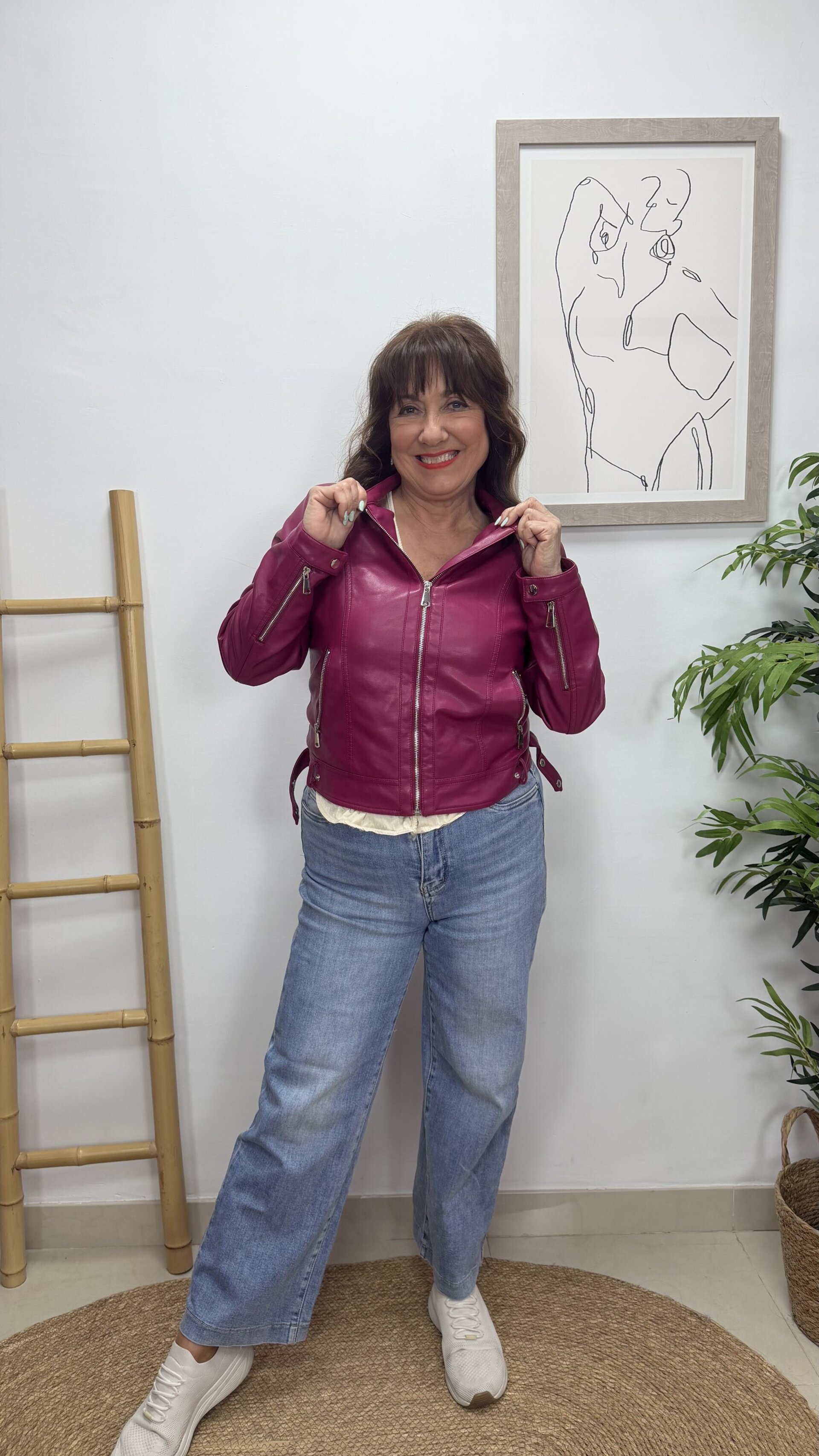 Cazadora Polipiel Reactivo Buganvilla - 2