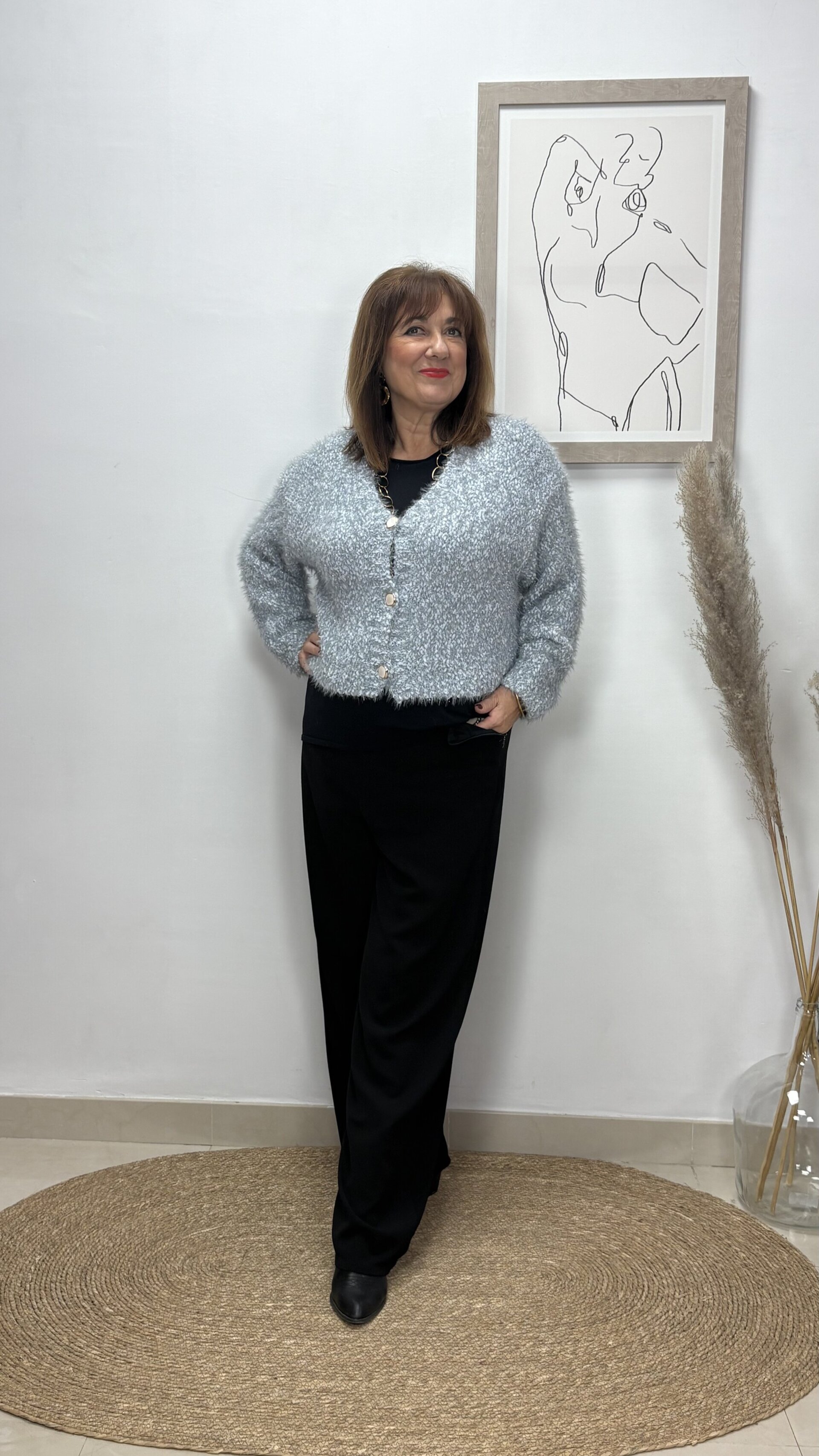 Chaqueta Peluche GRIS - 1