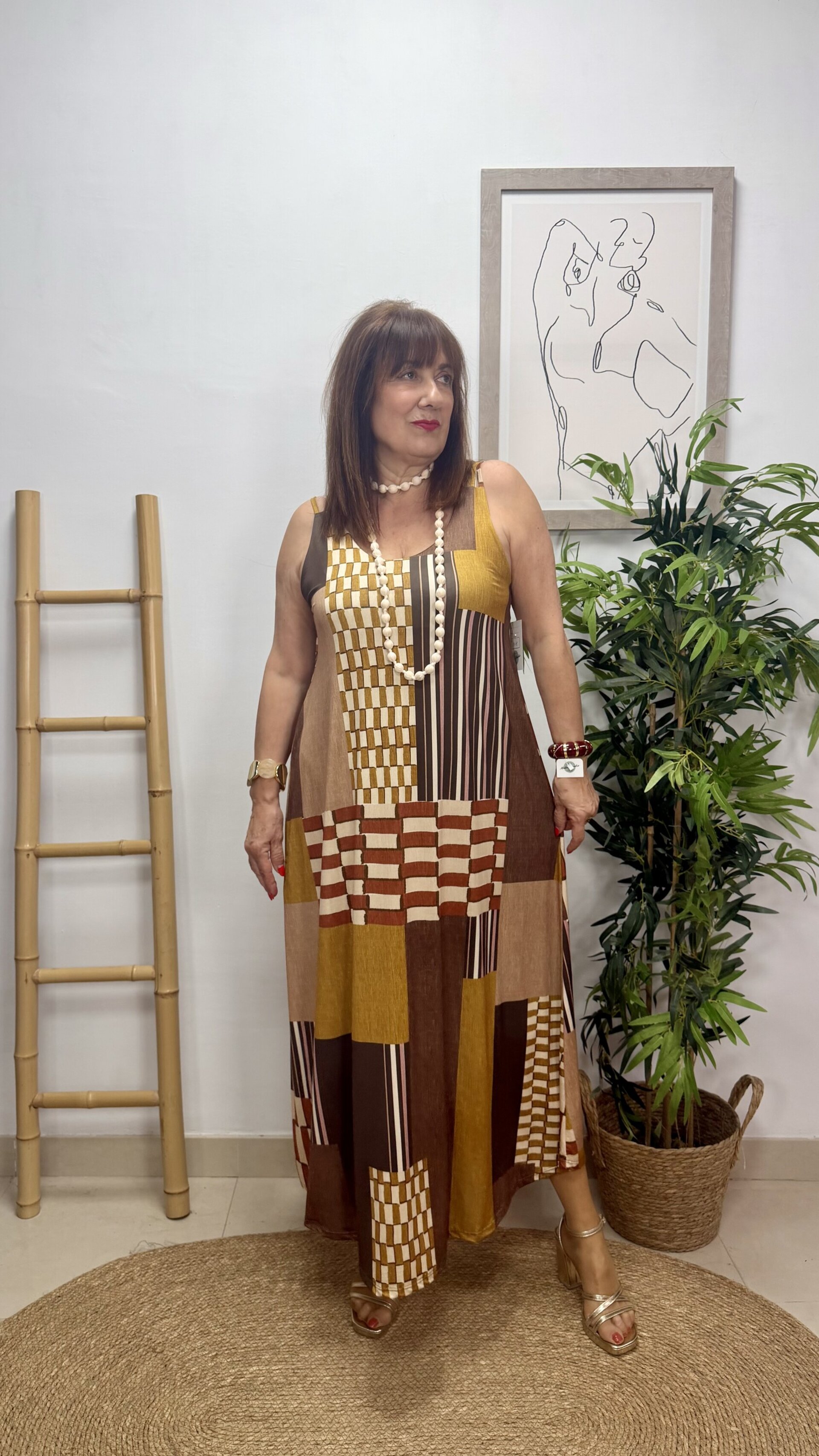 Vestido Mosaico Amarillo - 1