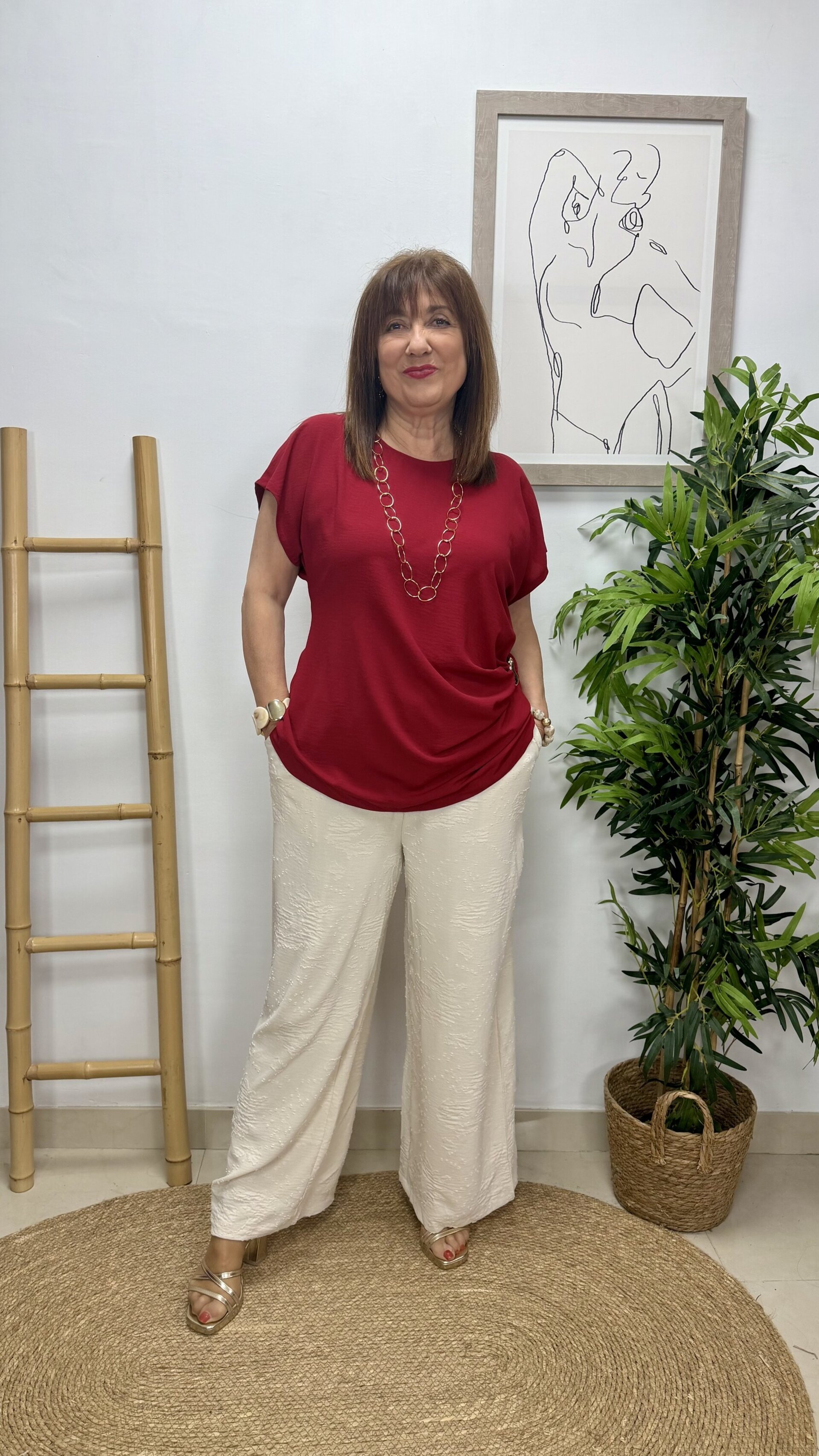 Blusa Inma Burdeos - 2