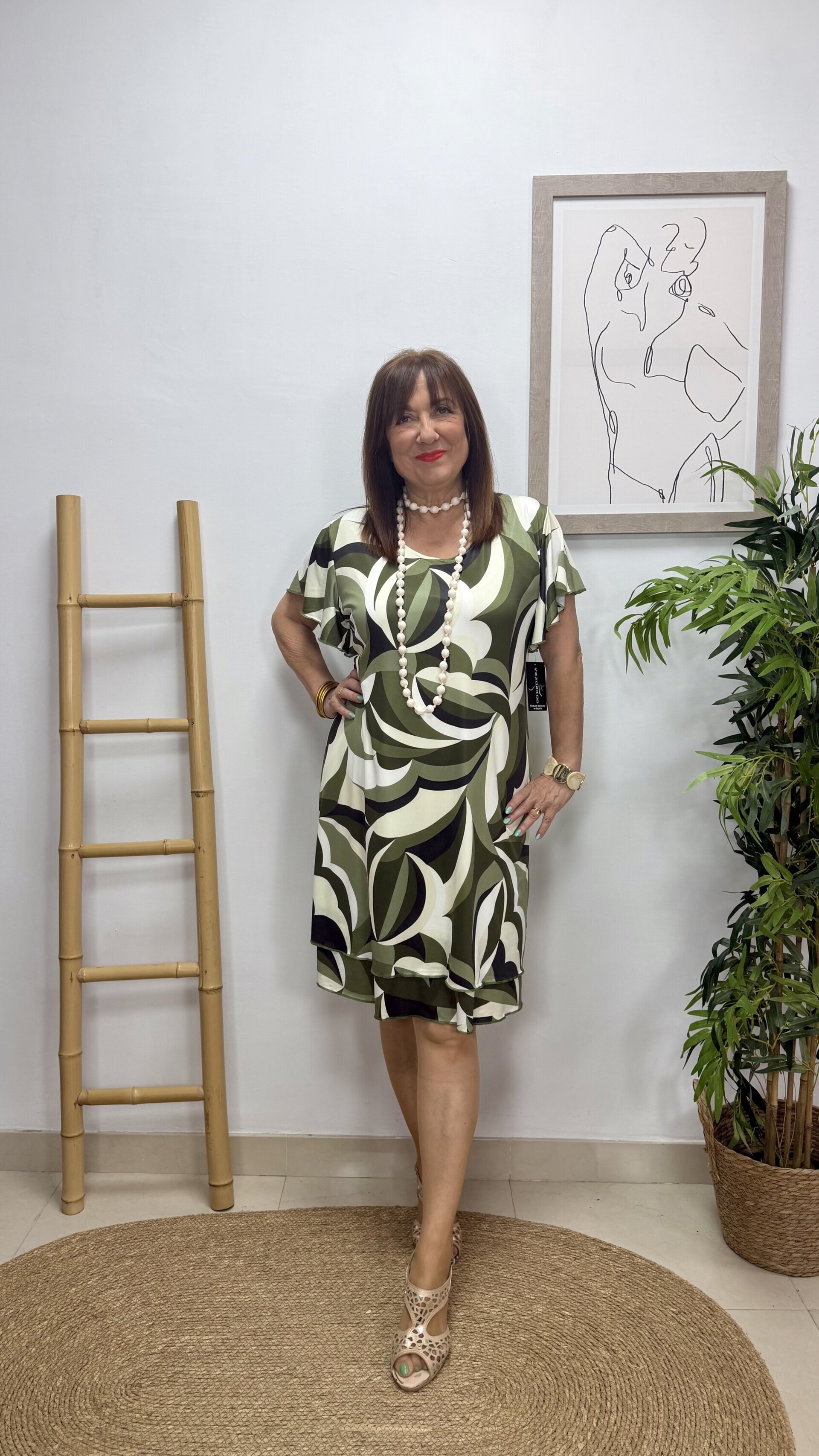 Vestido Corto Galaxia Verde - 2