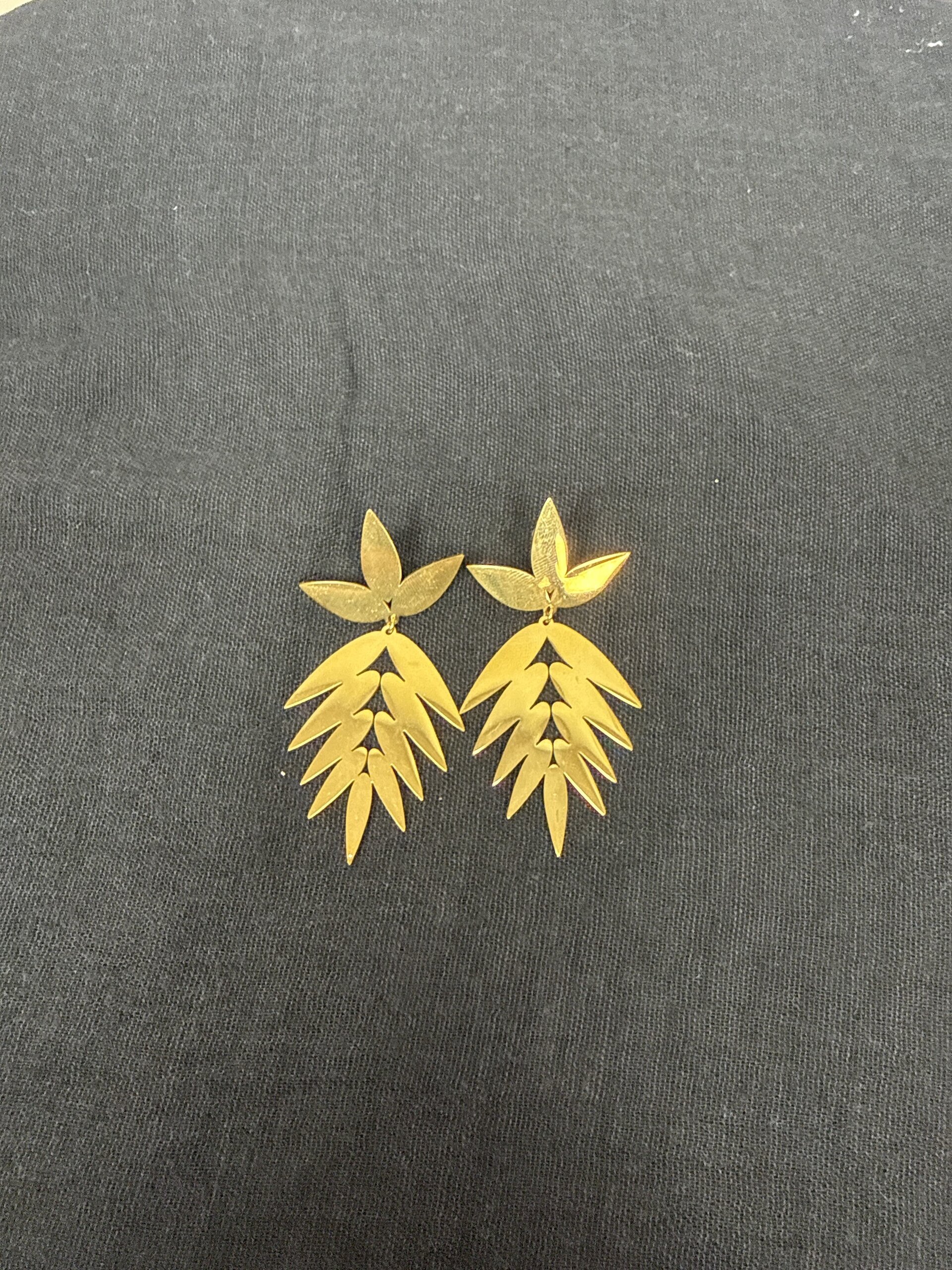 Pendientes Zafiro Acero - 1