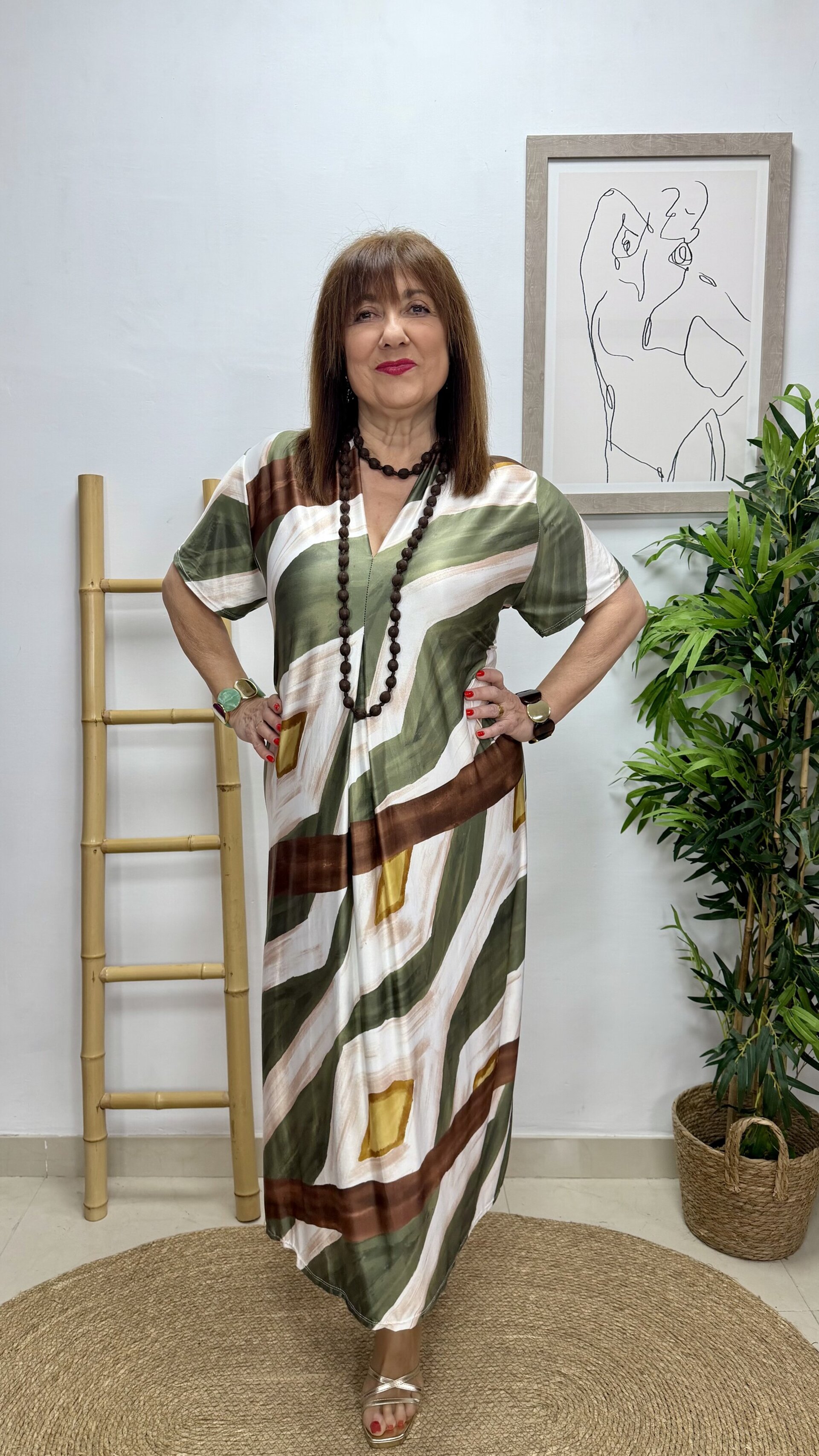 Vestido Picaso Verde - 2