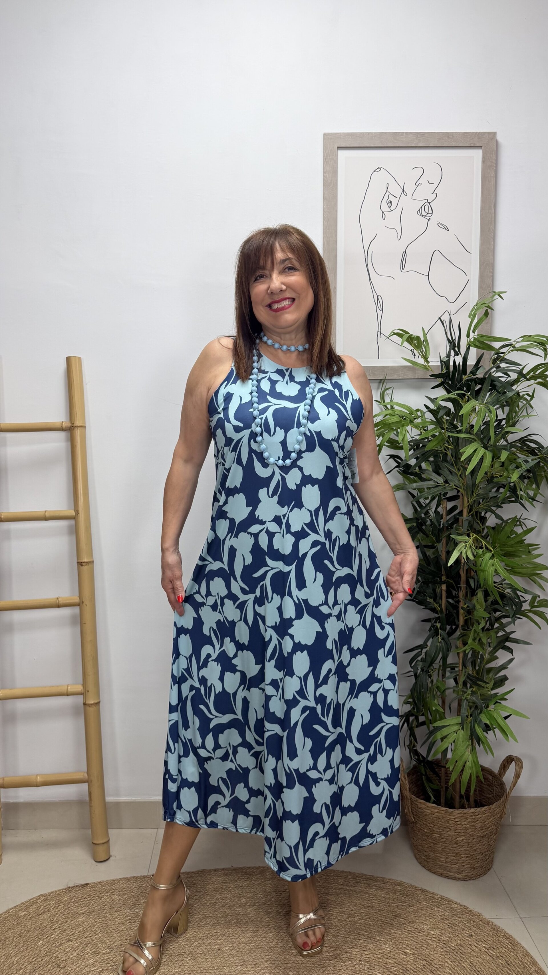 Vestido Marbella Celeste - 1