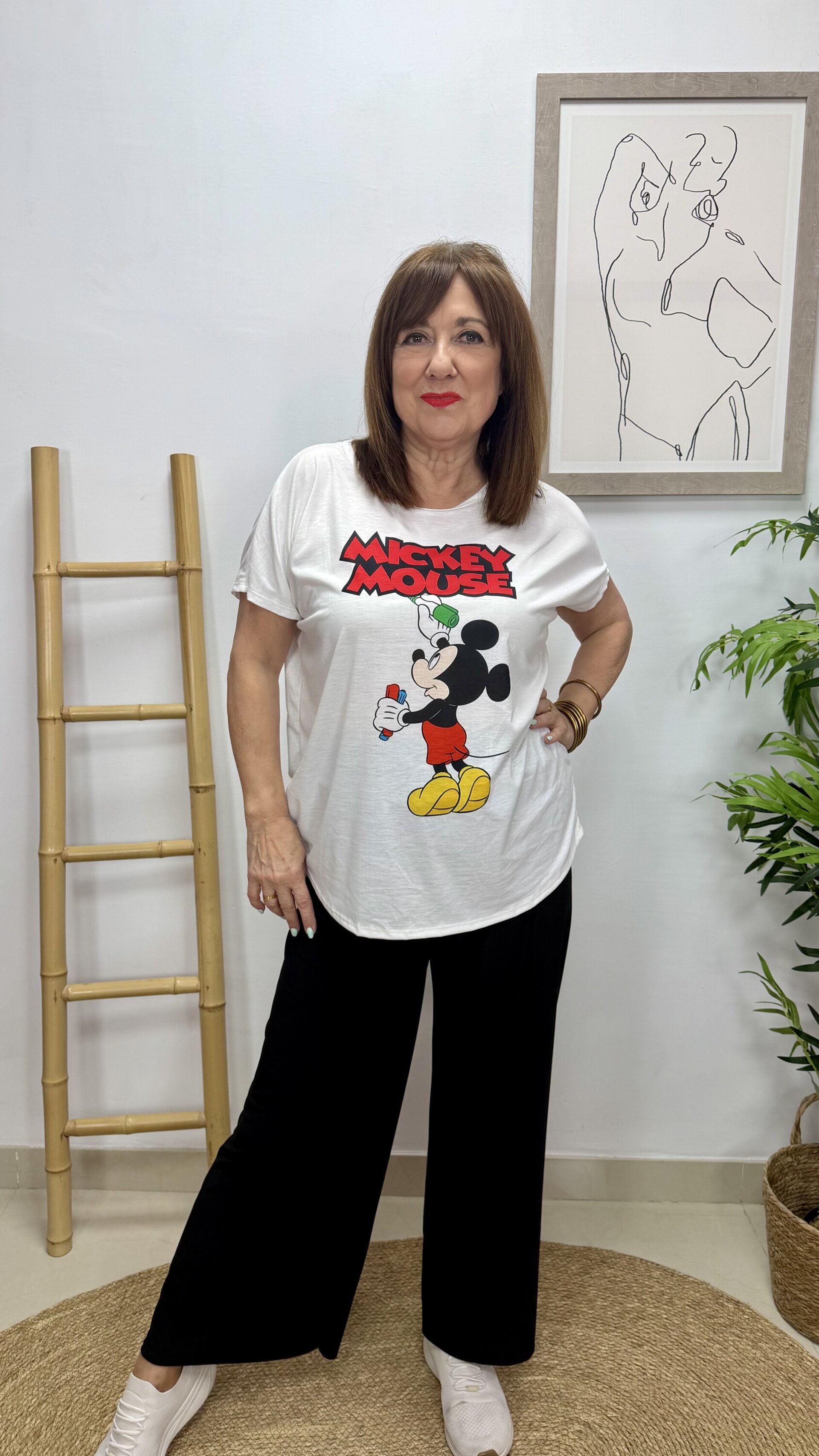 Camiseta Mickey Mouse Letras - 1