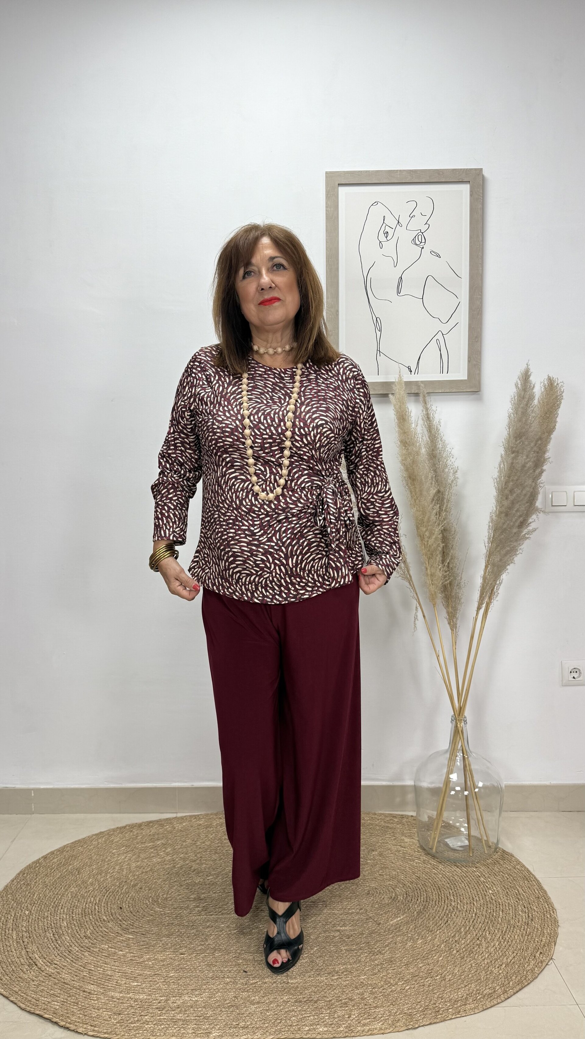 Blusa Laura Burdeos - 2