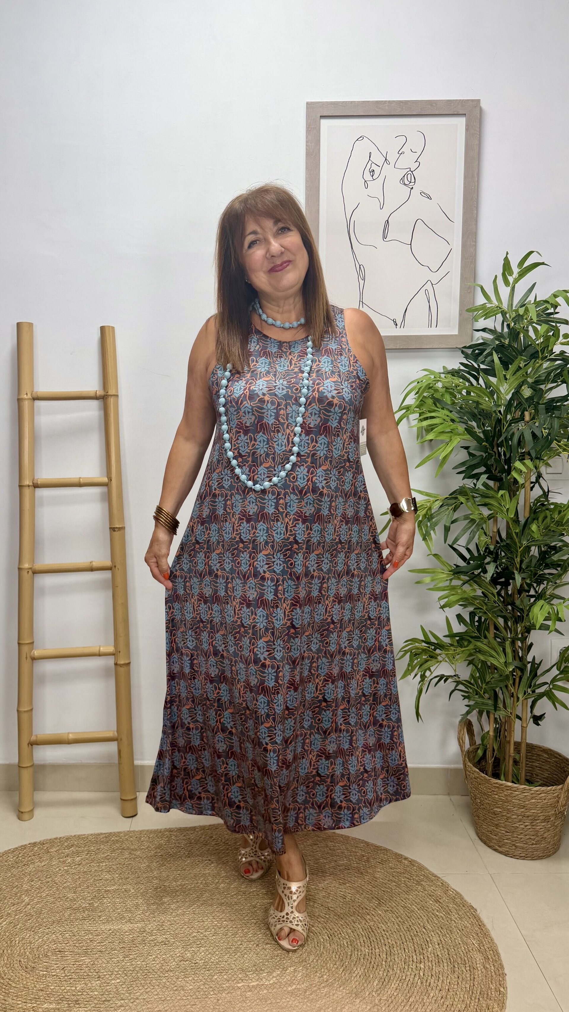 Vestido Petra Azul - 1