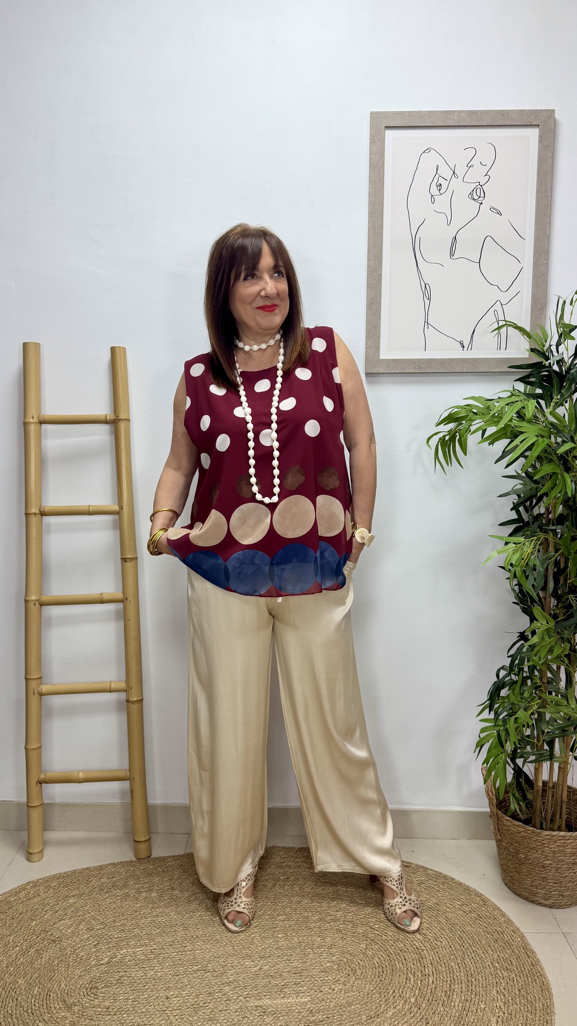 Blusa Martina Burdeos - 1