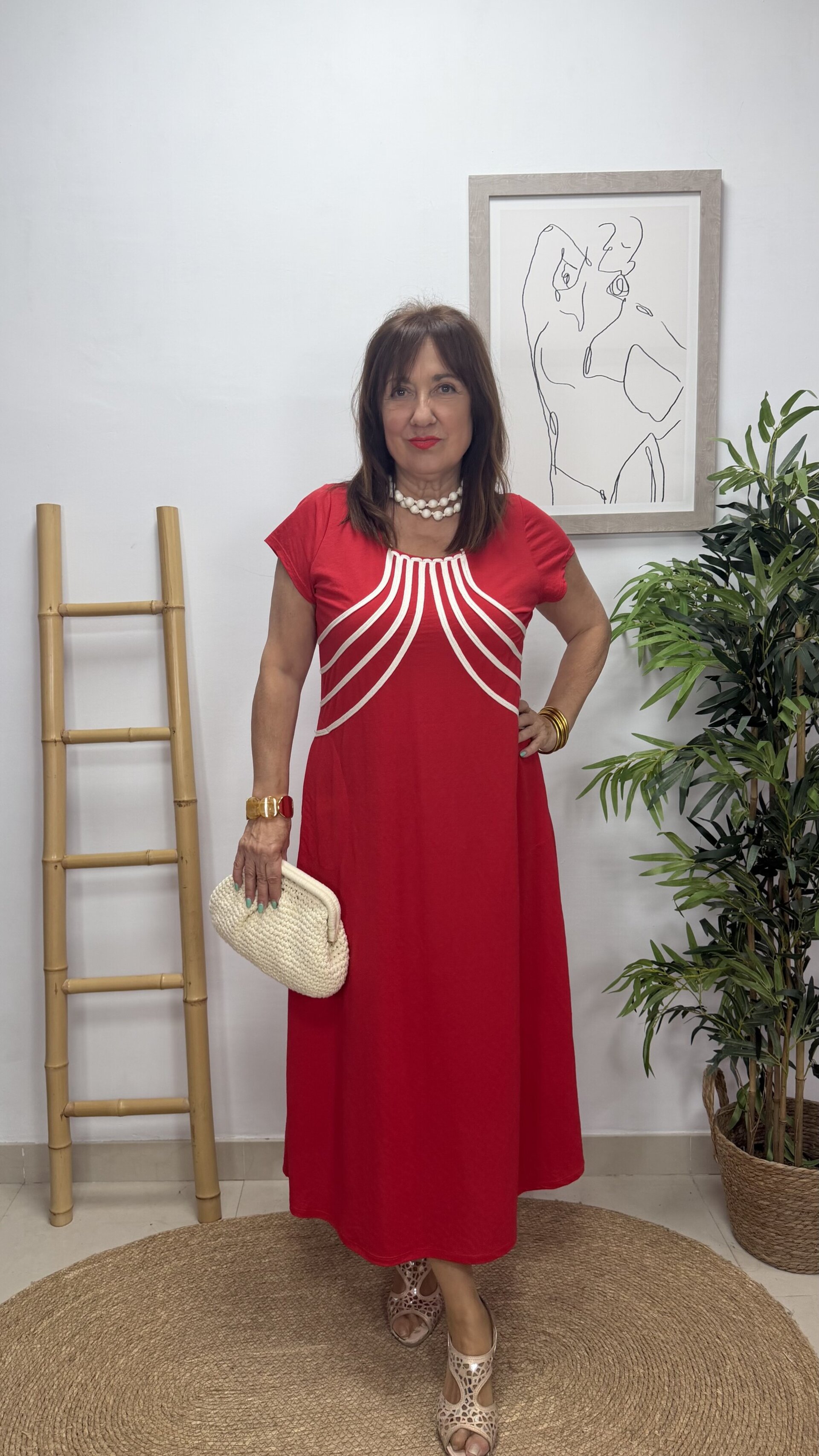 Vestido Ainhoa Rojo - 1