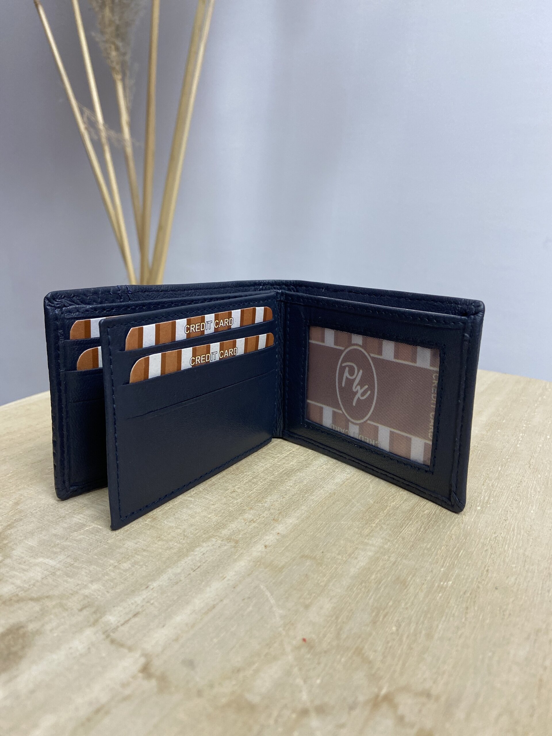 Cartera Piel Azul Marino - 2